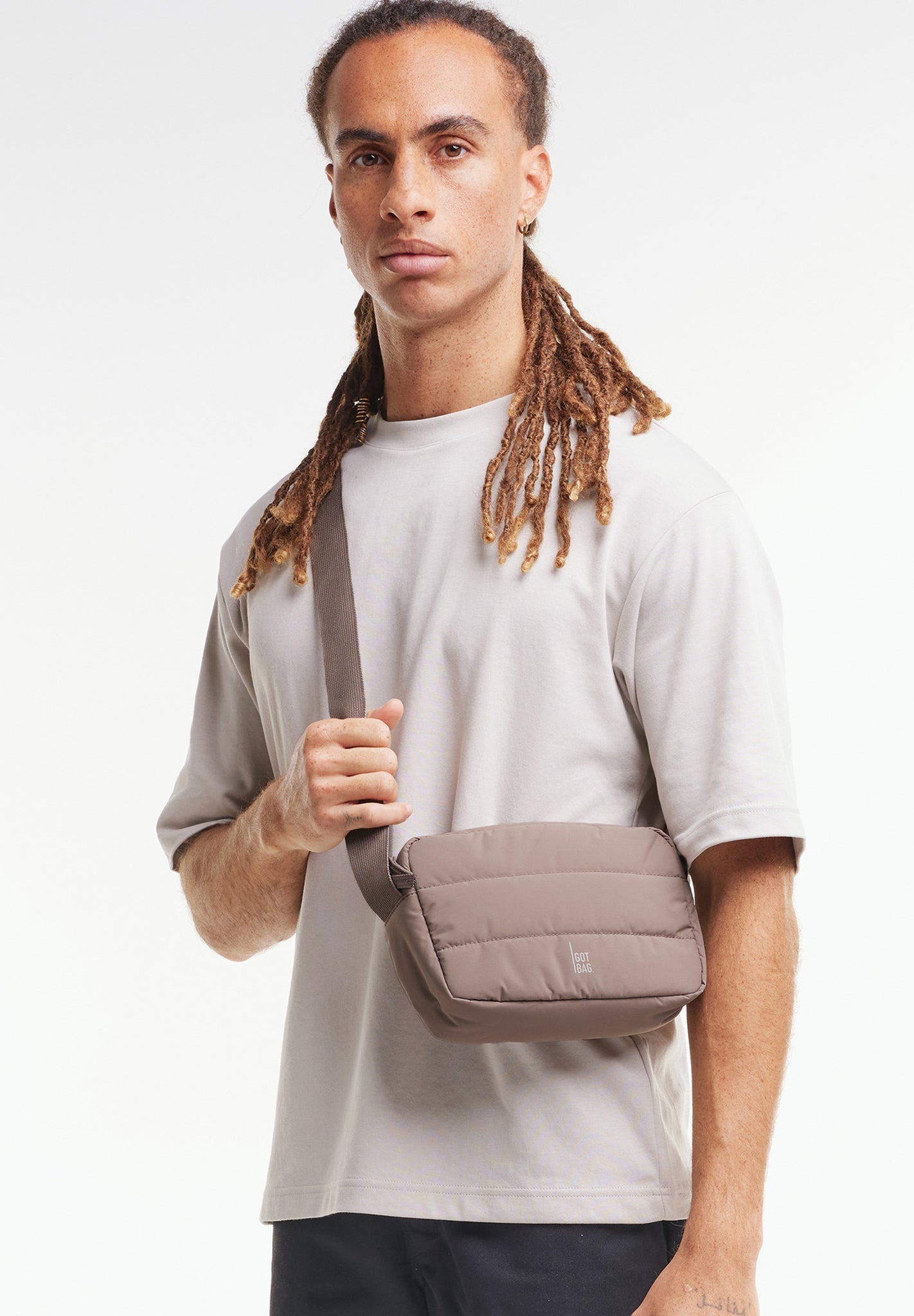 GOT BAG - Puffer Crossbody Bag - Oyster Monochrome - BACKYARD