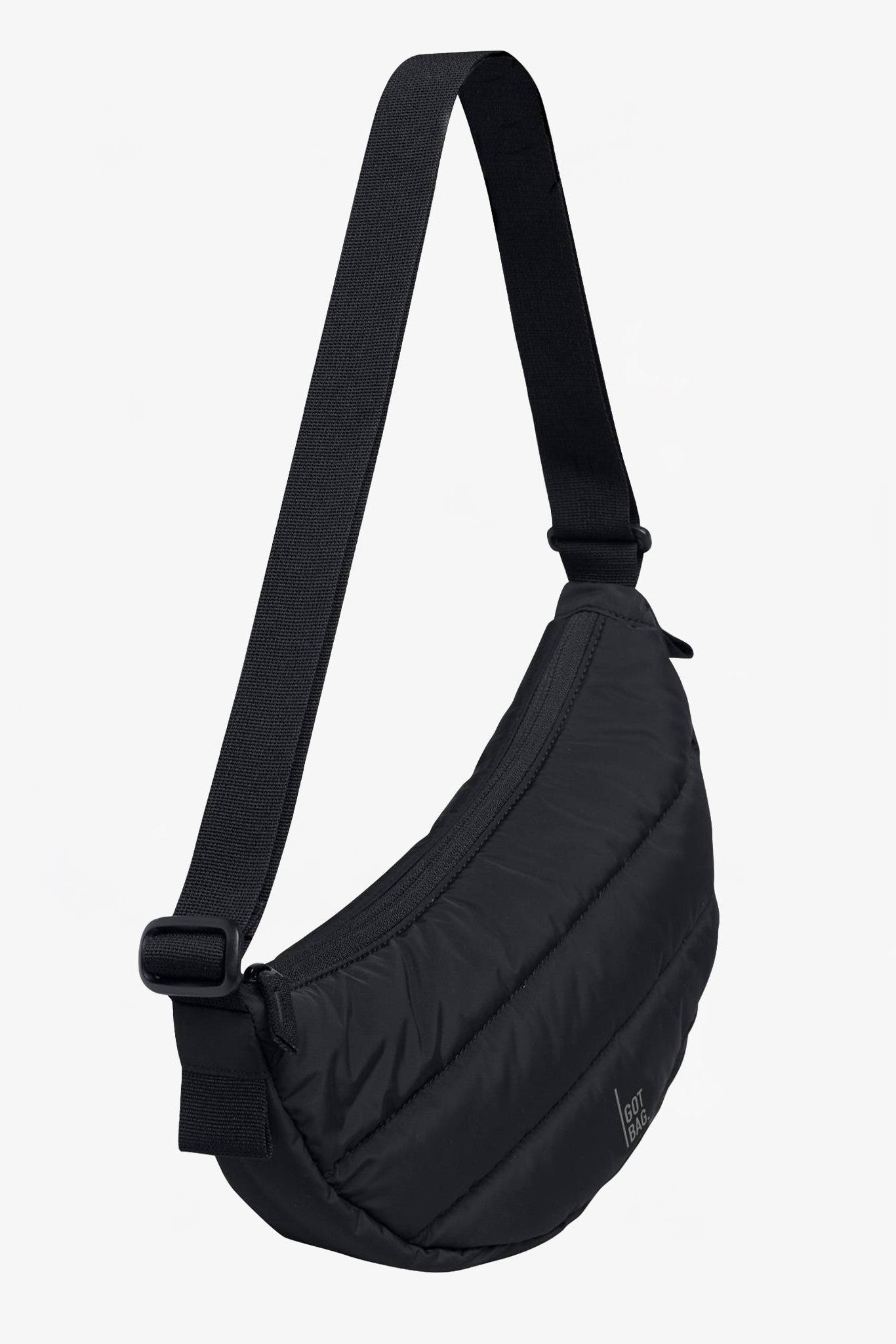 GOT BAG - Puffer Moon Bag Small - Black Monochrome - BACKYARD
