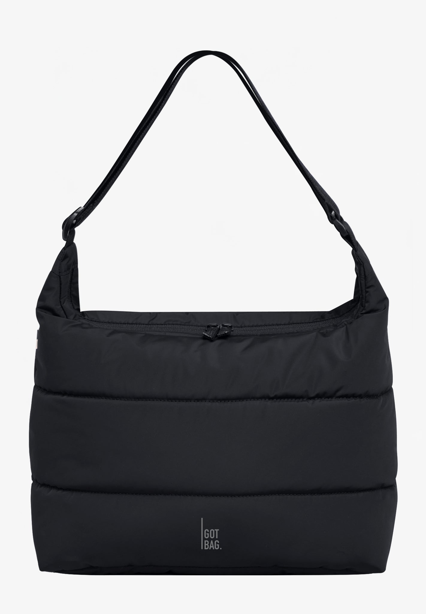 GOT BAG - Puffer Square Bag Large - Black Monochrome - BACKYARD