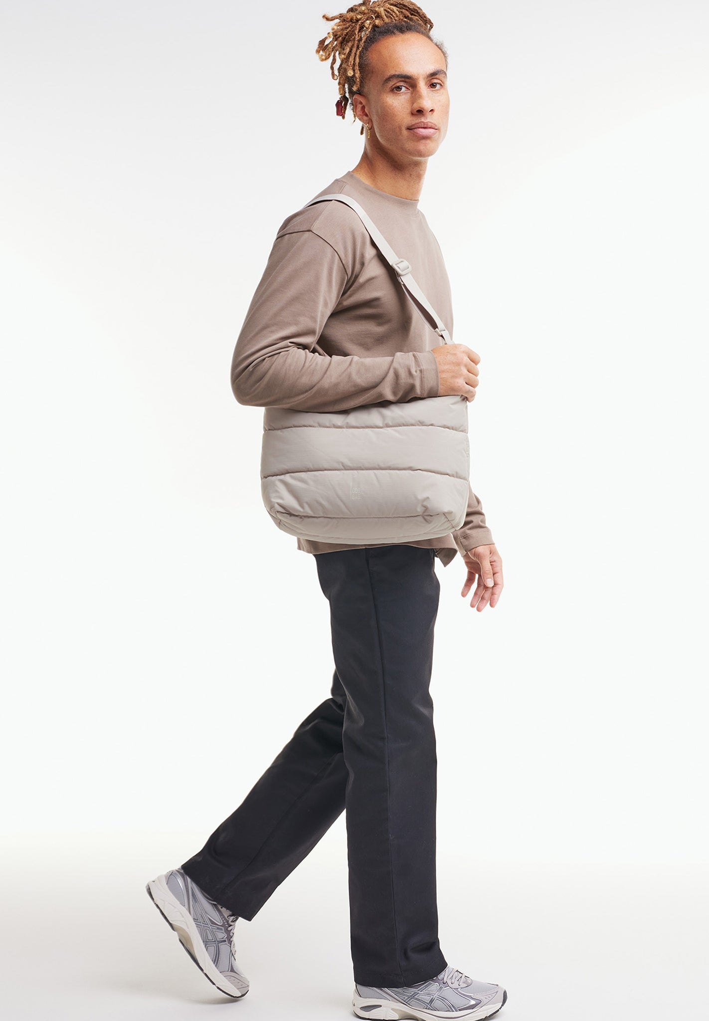 GOT BAG - Puffer Square Bag Large - Scallop Monochrome - BACKYARD