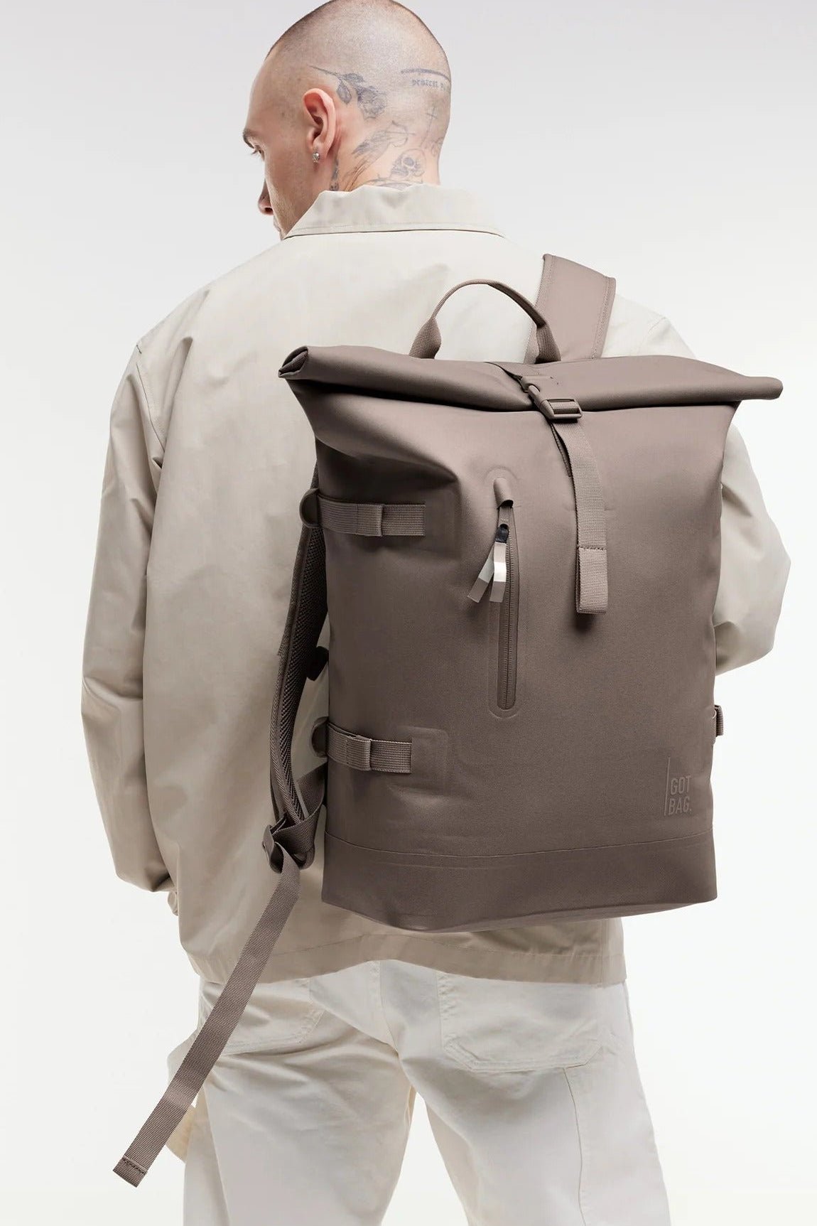 GOT BAG - Rolltop 2.0 Monochrome - Oyster - BACKYARD