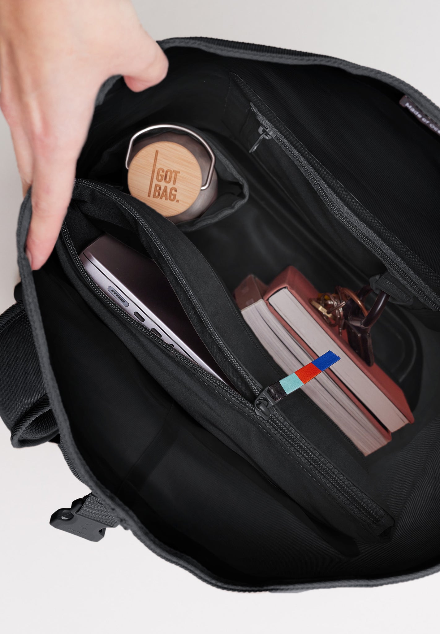 GOT BAG - Rolltop Lite 2.0 - Black - BACKYARD