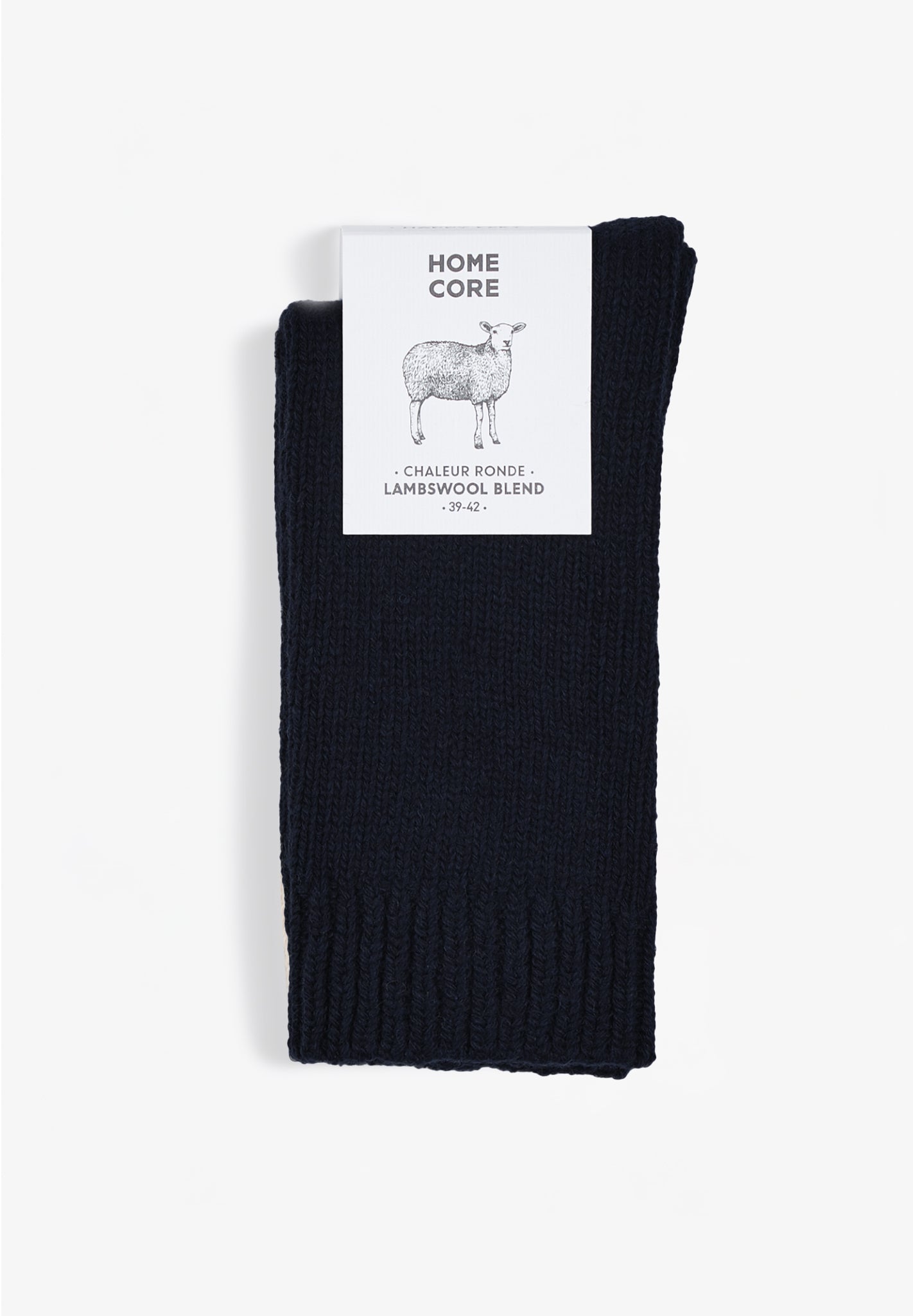 HOMECORE - Wool Socks Rustic - Black - BACKYARD