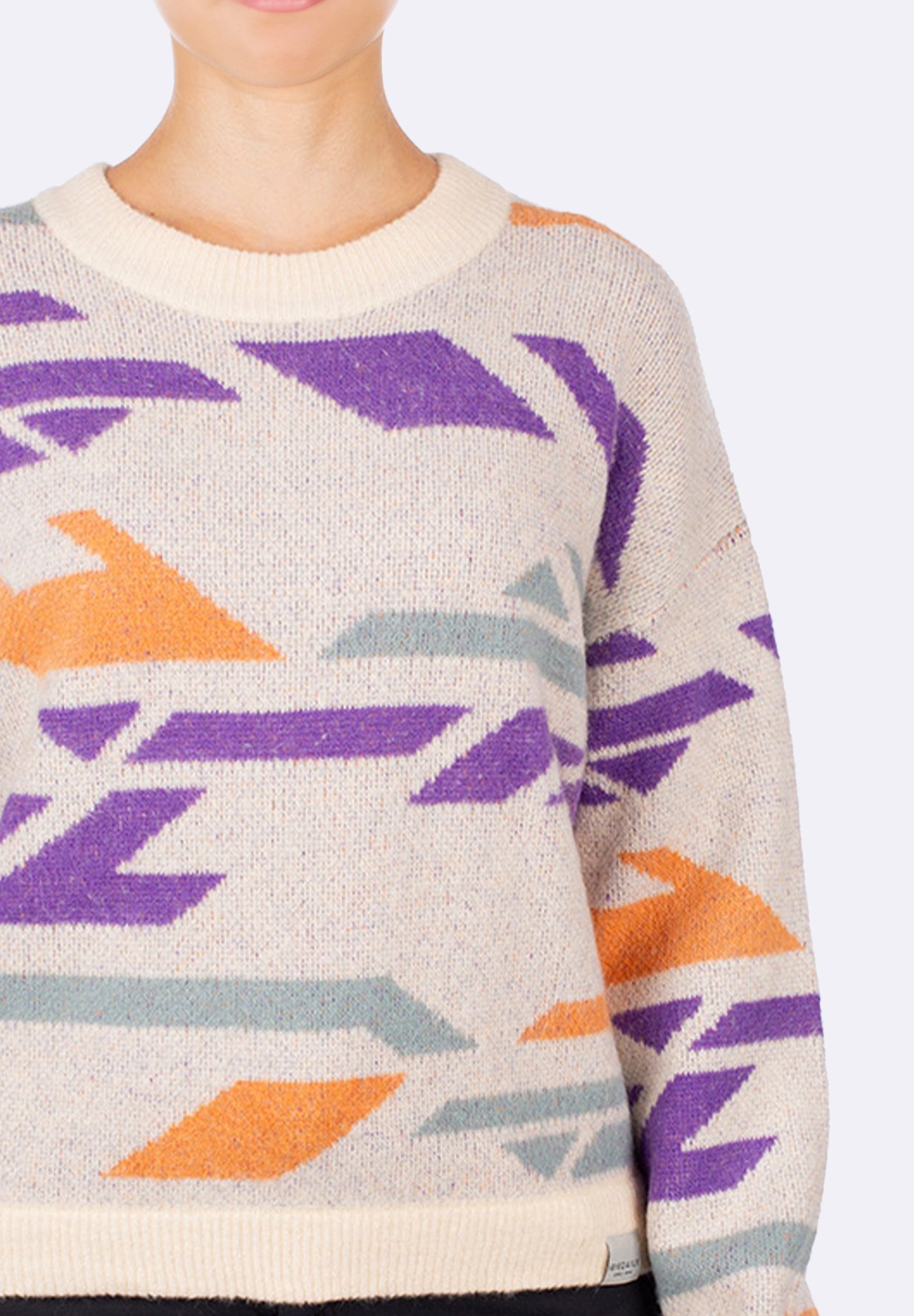 IRIEDAILY - Boxy Fluff Knit - Chalk - BACKYARD