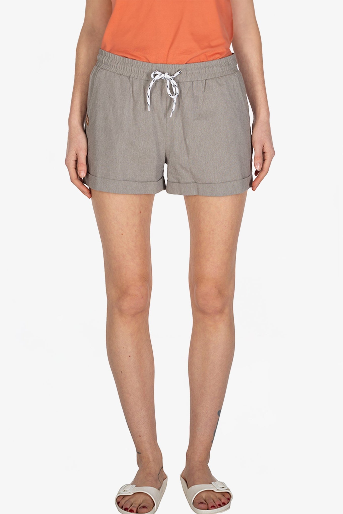 IRIEDAILY - Chambray Girl Short - Olivegrey - BACKYARD