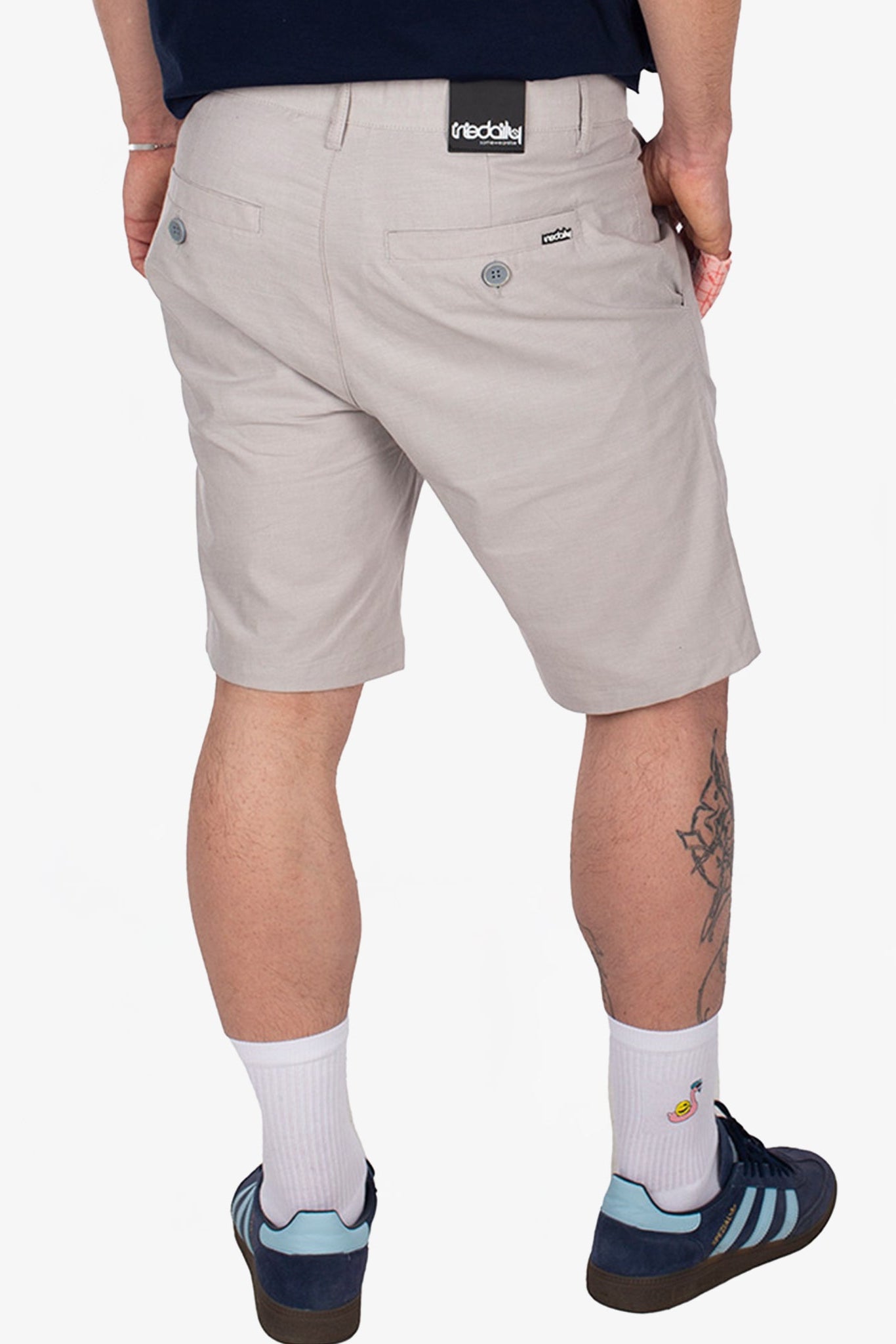 IRIEDAILY - Golfer Chambray Short - Cloud Grey - BACKYARD