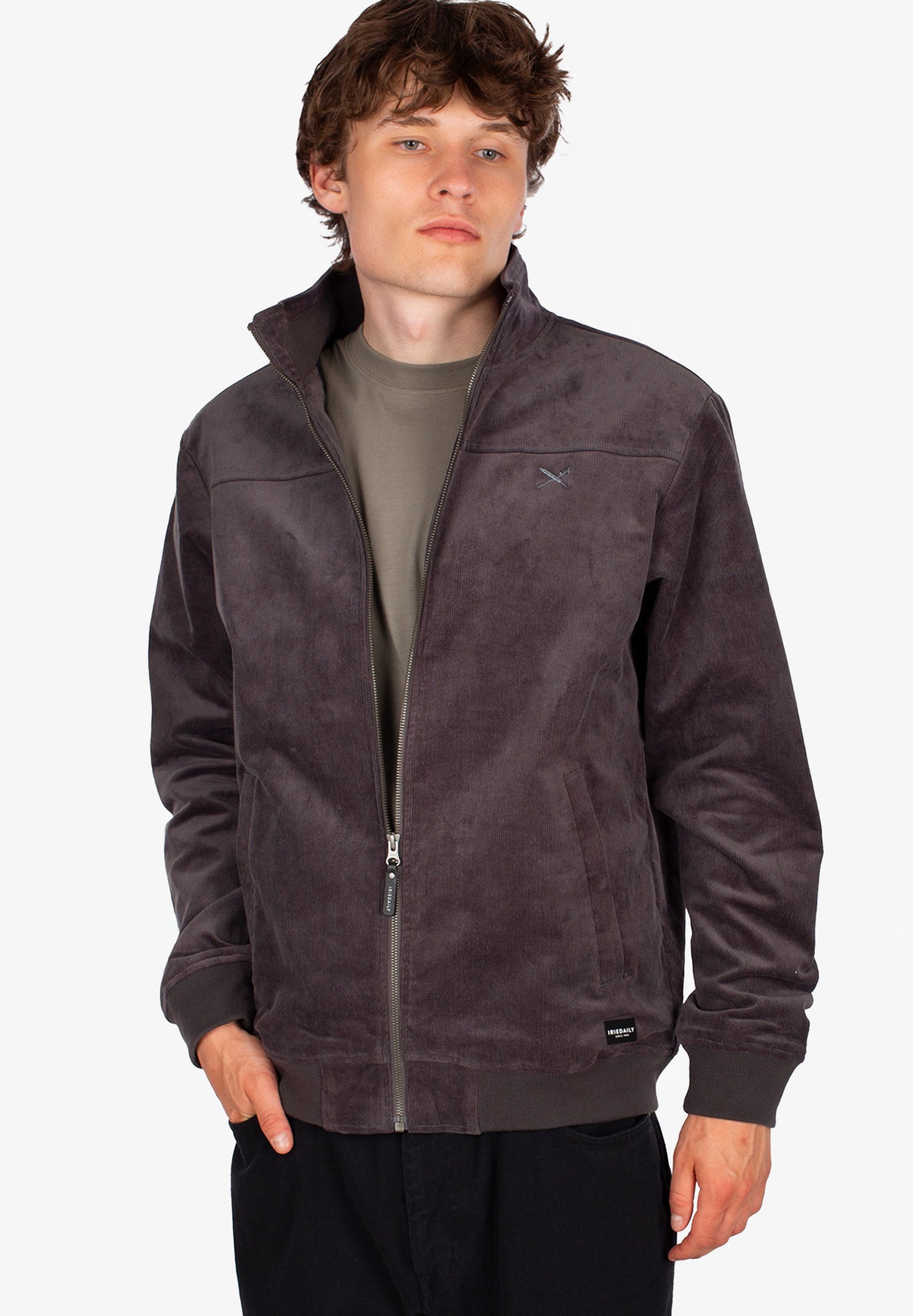 IRIEDAILY - GSE Cord Jacket - Anthracite - BACKYARD
