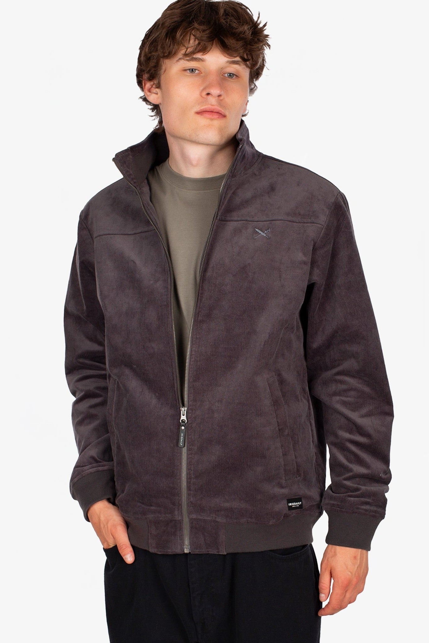 IRIEDAILY - GSE Cord Jacket - Anthracite - BACKYARD