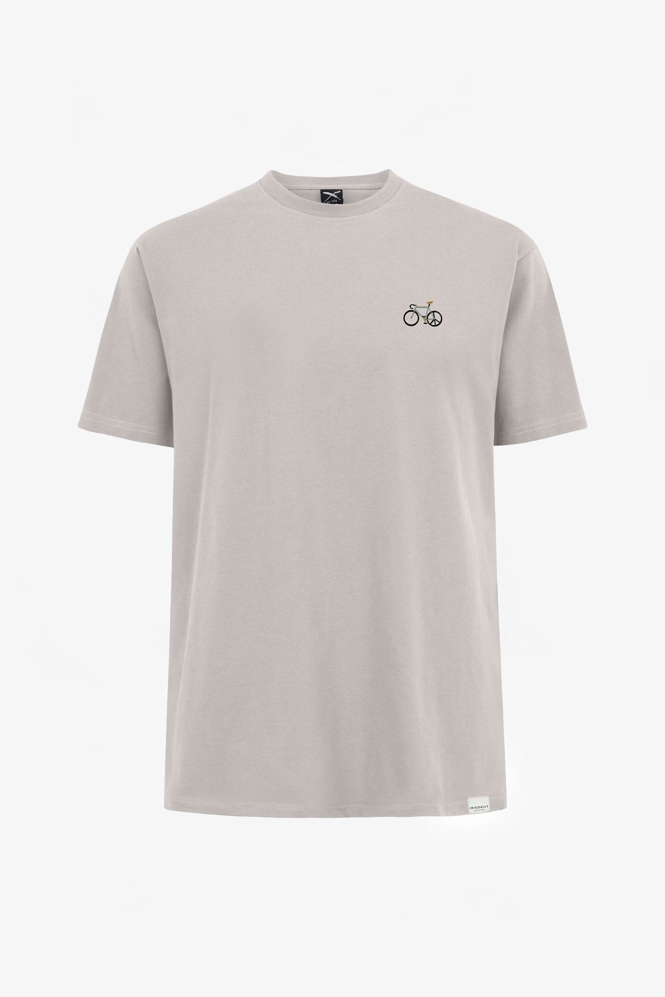 IRIEDAILY - Peaceride Emb Tee - Cloud Grey - BACKYARD