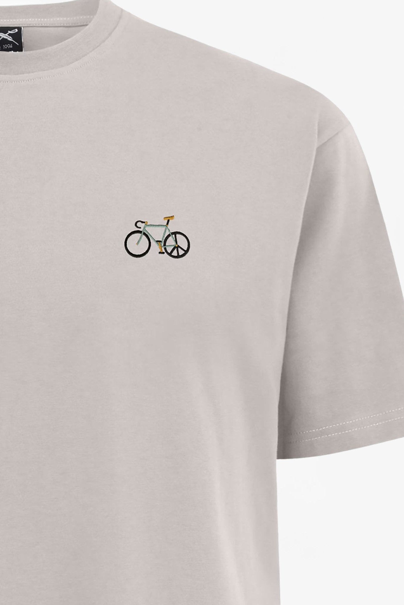 IRIEDAILY - Peaceride Emb Tee - Cloud Grey - BACKYARD