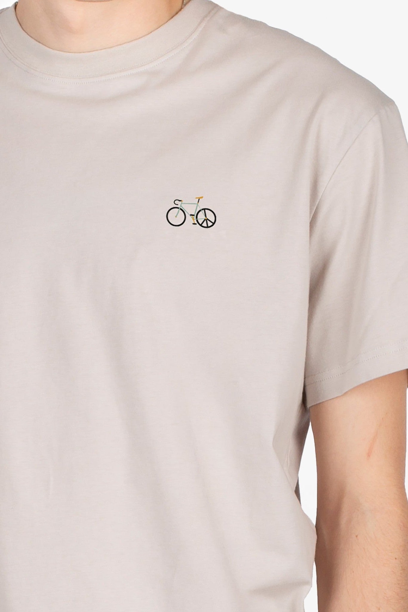 IRIEDAILY - Peaceride Emb Tee - Cloud Grey - BACKYARD