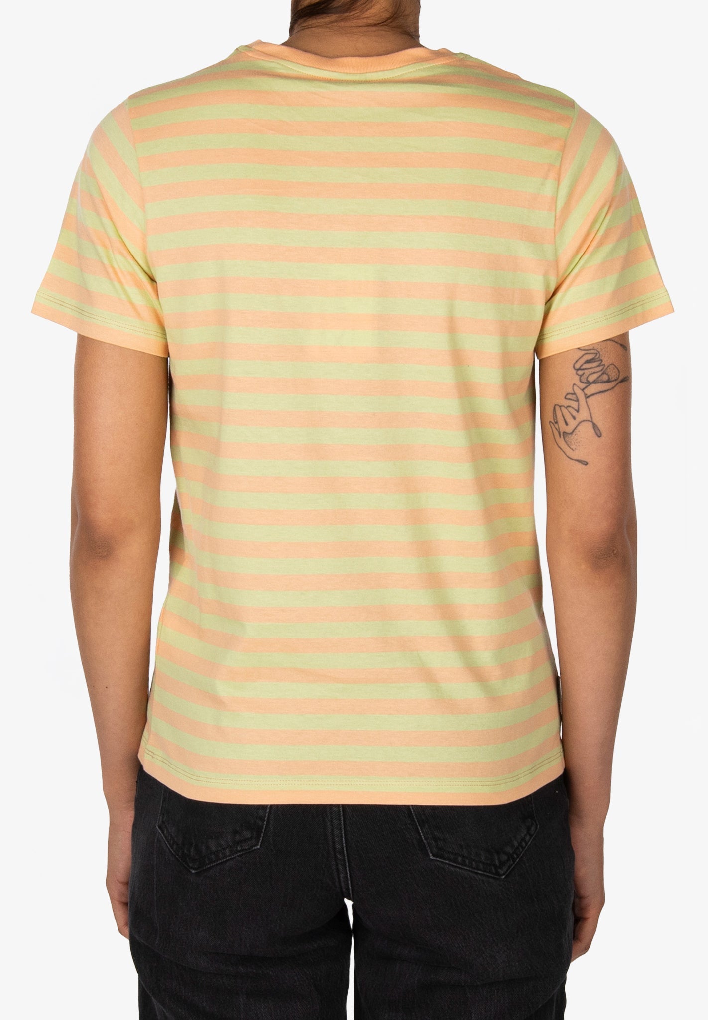 IRIEDAILY - Stripe Basic Tee - Cream Peach - BACKYARD