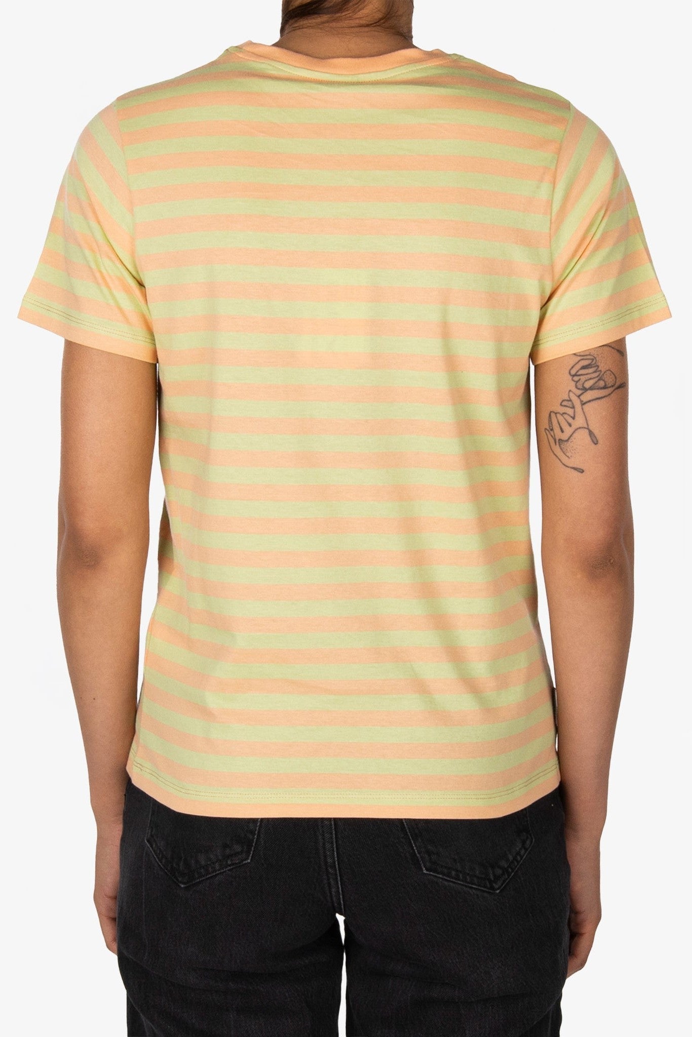 IRIEDAILY - Stripe Basic Tee - Cream Peach - BACKYARD