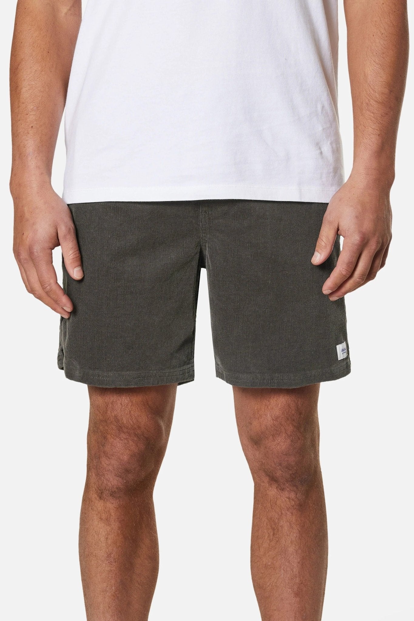 KATIN - Cord Local Short - Black Wash - BACKYARD