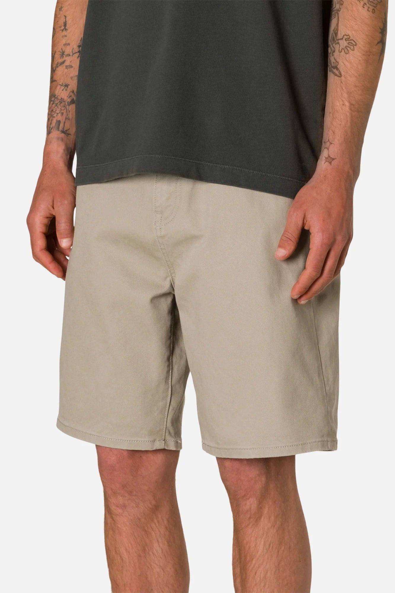 KATIN - George 64 Bull Denim Short - Vintage Khaki - BACKYARD
