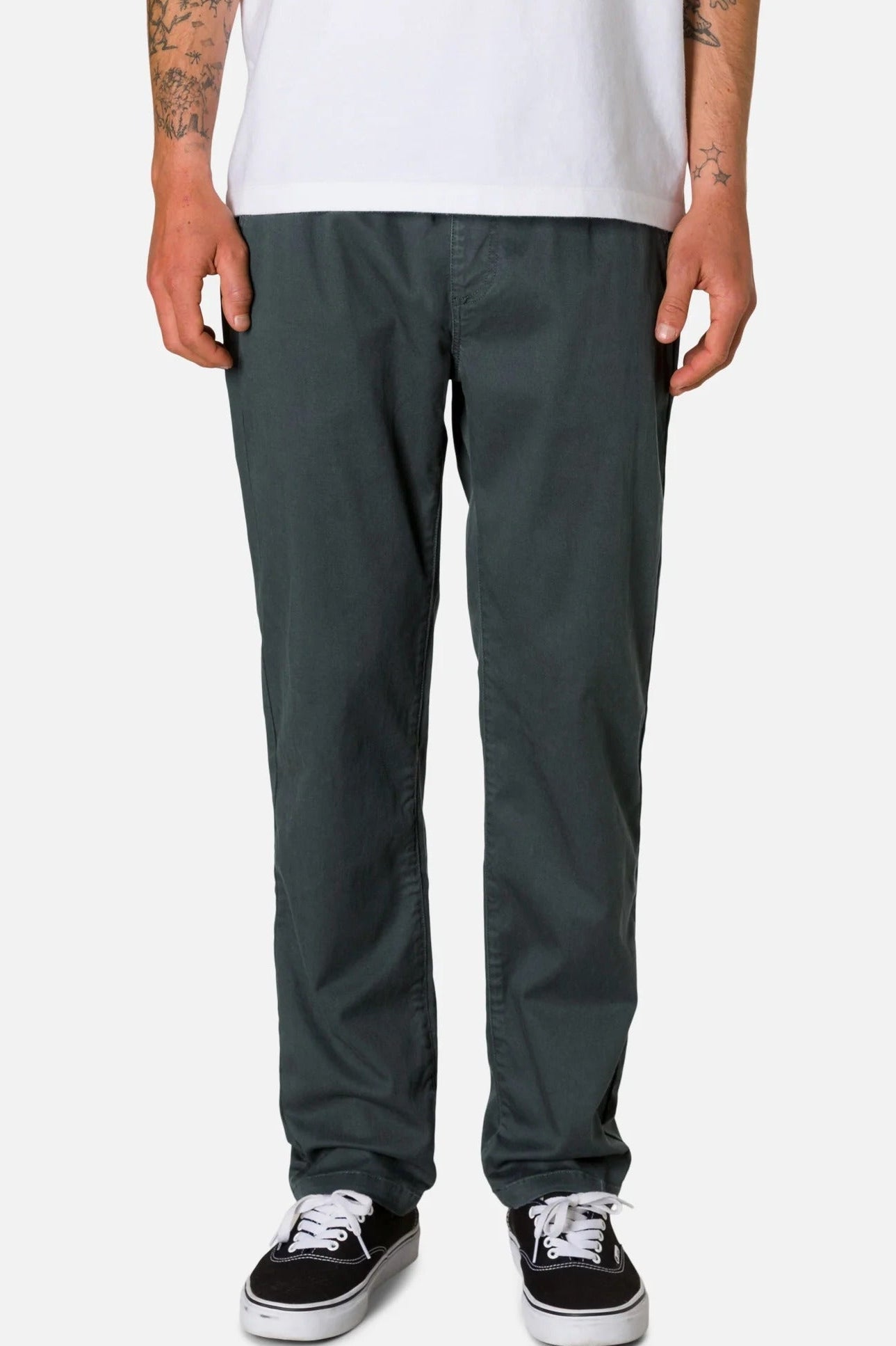 KATIN - Pipeline Chino Pant - Black Wash - BACKYARD