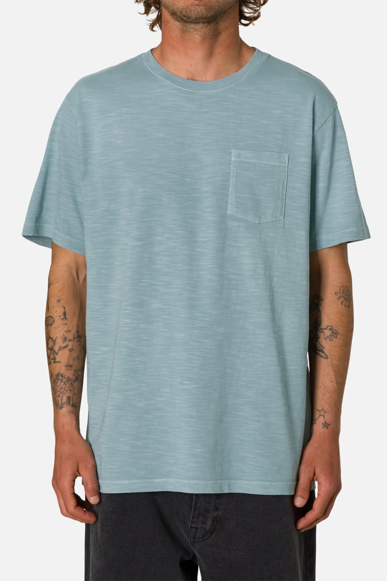 KATIN - Slub Base Tee - Air Force Blue - BACKYARD