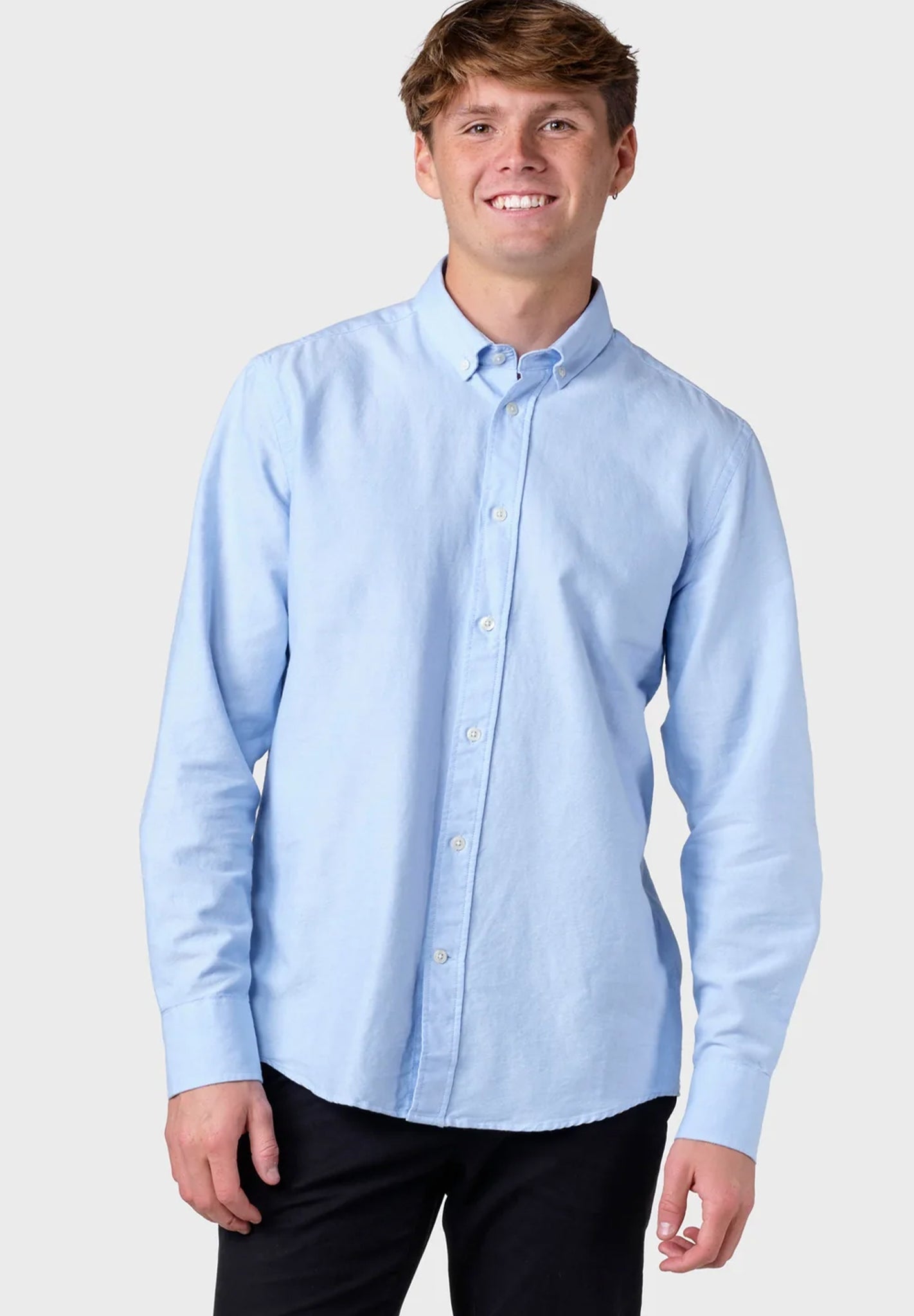 KLITMOLLER COLLECTIVE - Basic Shirt - Blue Melange - BACKYARD