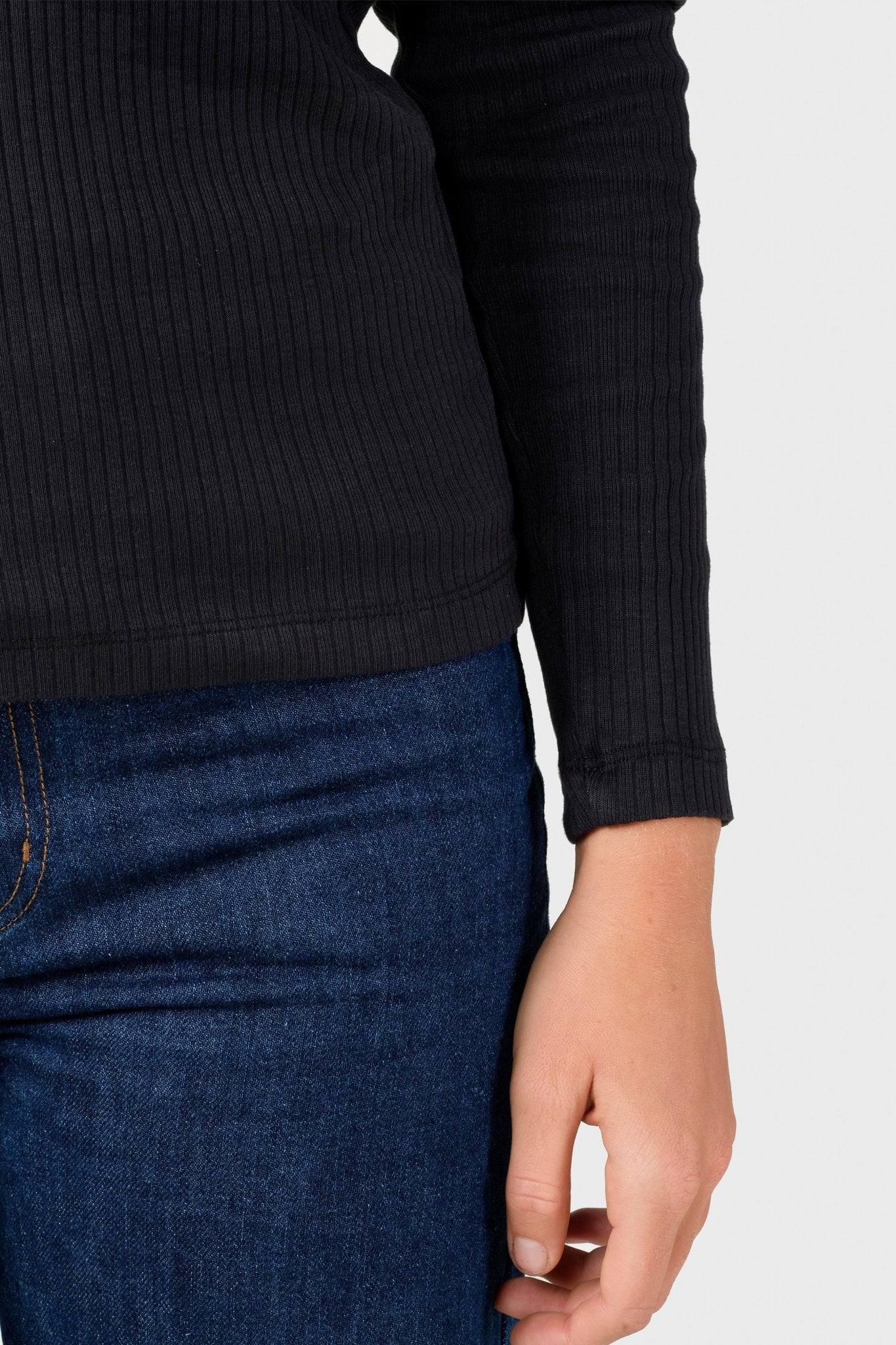 KLITMOLLER COLLECTIVE - L/S Rib Tee - Black - BACKYARD