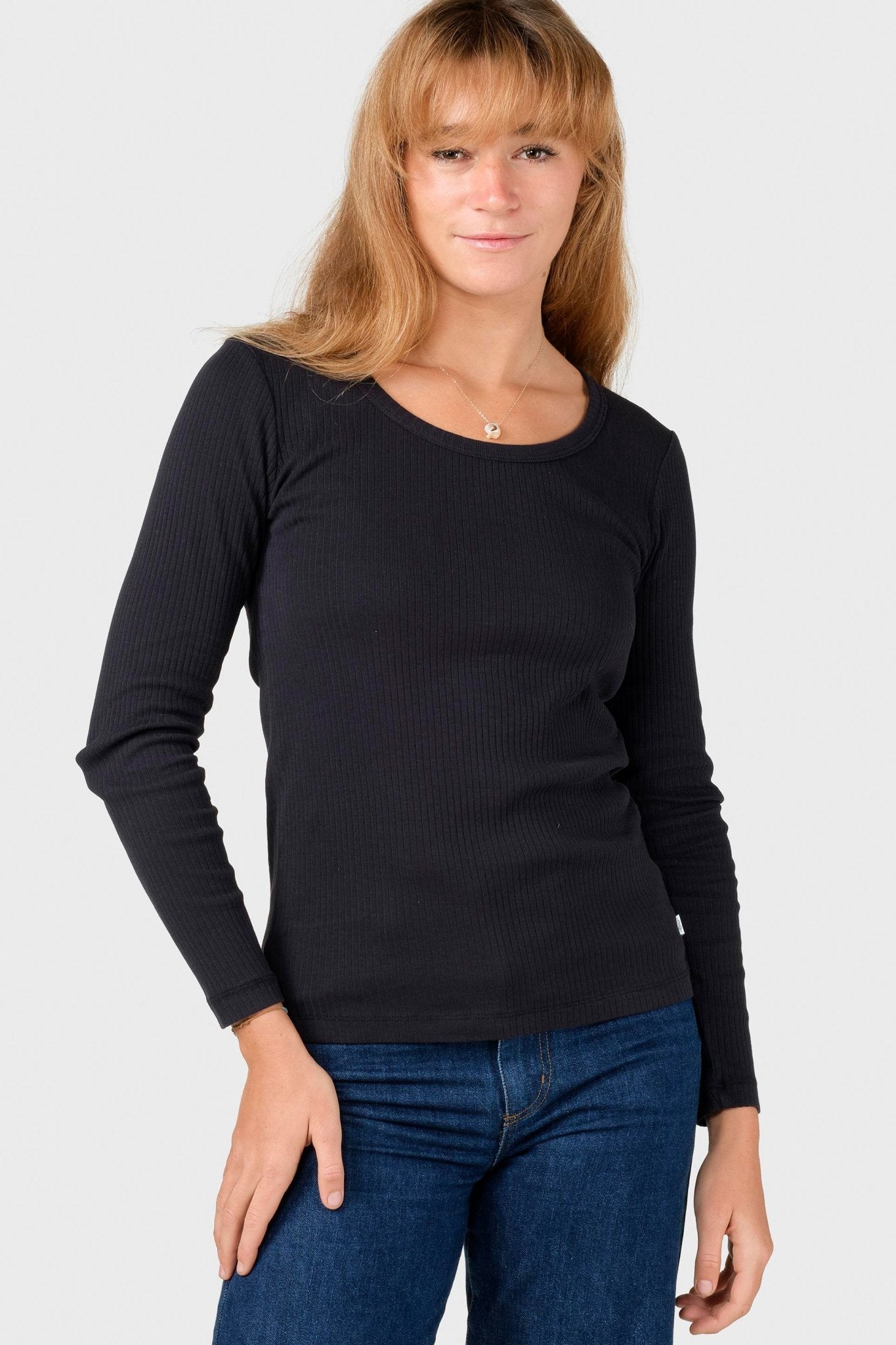 KLITMOLLER COLLECTIVE - L/S Rib Tee - Black - BACKYARD