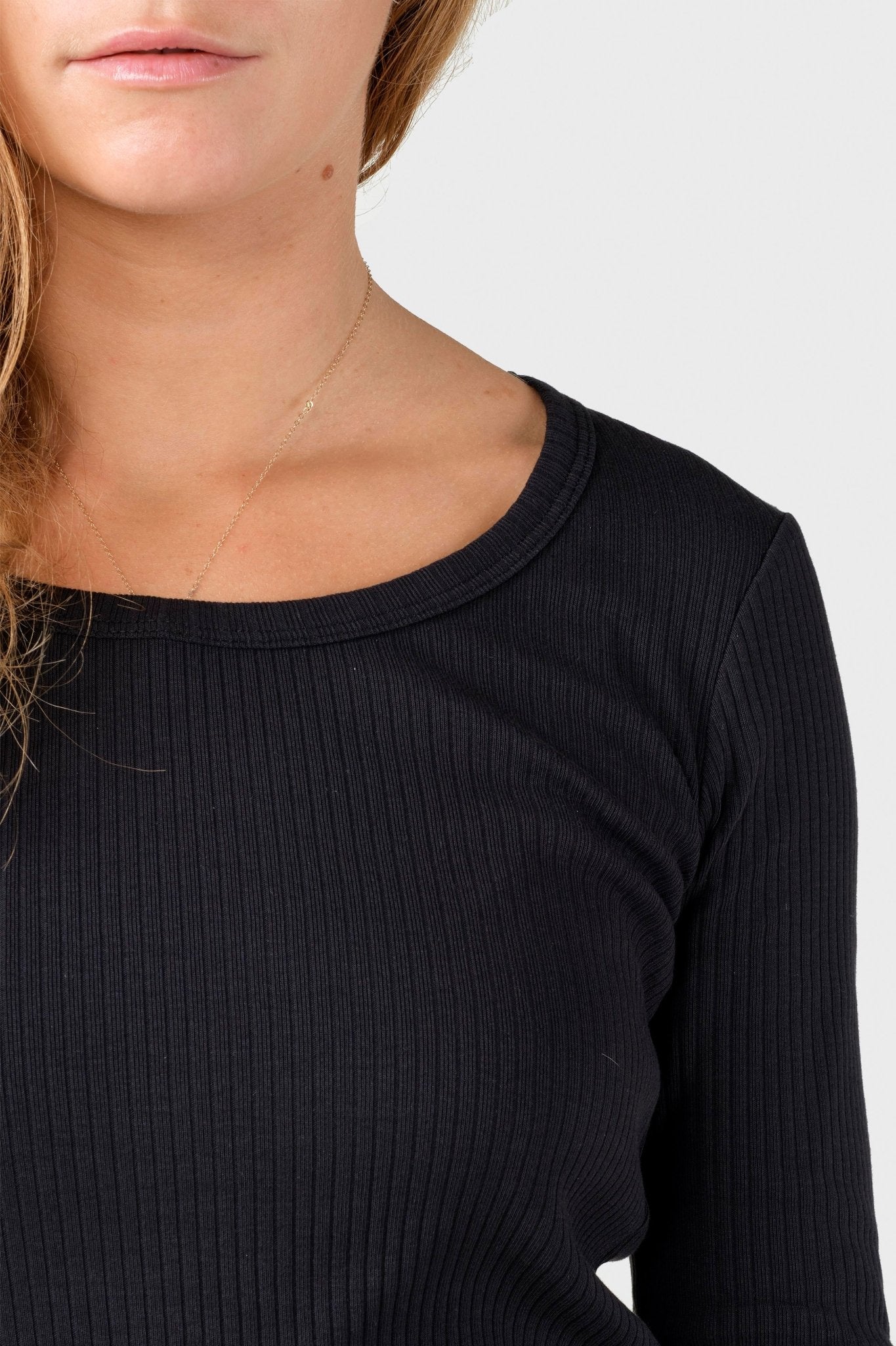 KLITMOLLER COLLECTIVE - L/S Rib Tee - Black - BACKYARD