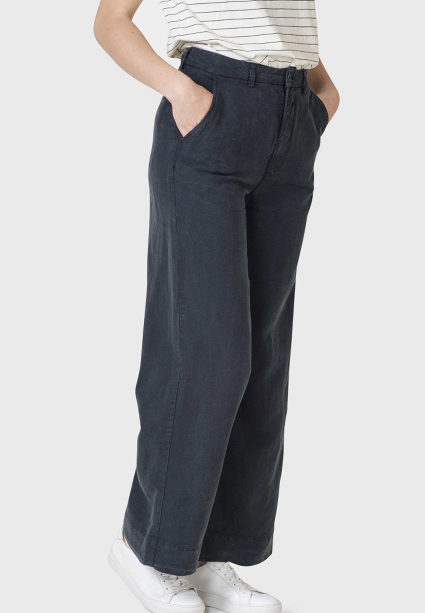KLITMOLLER COLLECTIVE - Lydia Lyocell Pants - Navy - BACKYARD