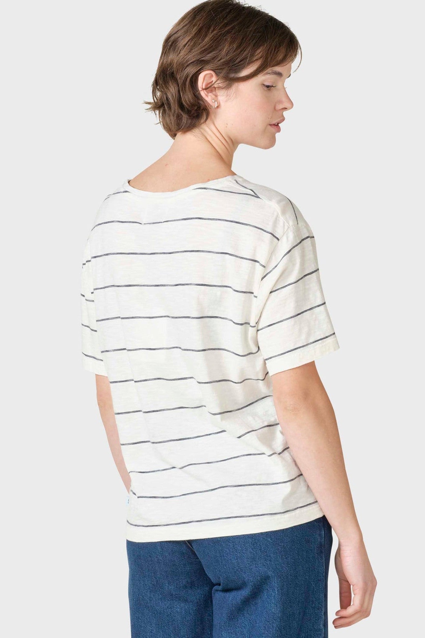 KLITMOLLER COLLECTIVE - Megan Tee - Cream Navy - BACKYARD