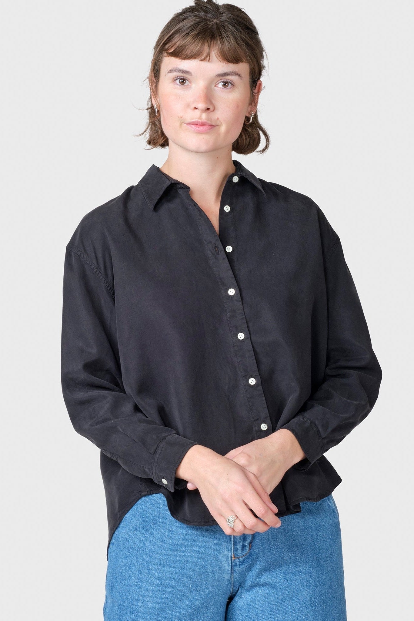 KLITMOLLER COLLECTIVE - Ofelia Short Shirt - Black - BACKYARD