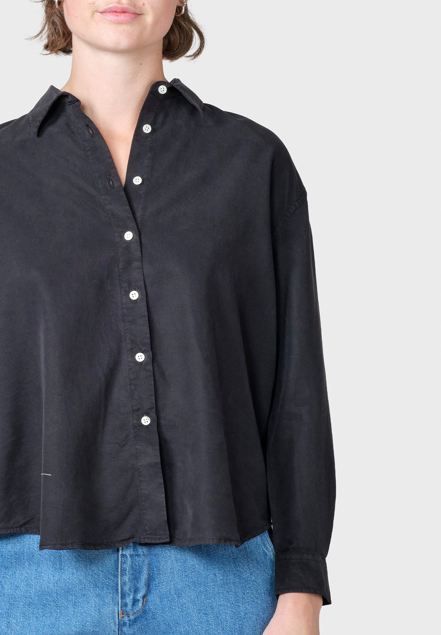 KLITMOLLER COLLECTIVE - Ofelia Short Shirt - Black - BACKYARD