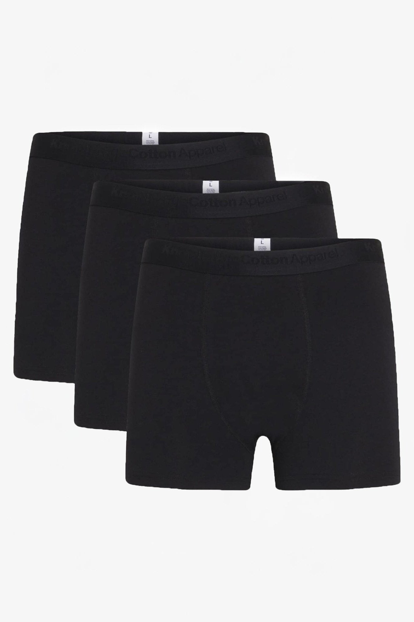 KNOWLEDGE COTTON - Anker 3 - Pack Underwear - Black Jet - BACKYARD