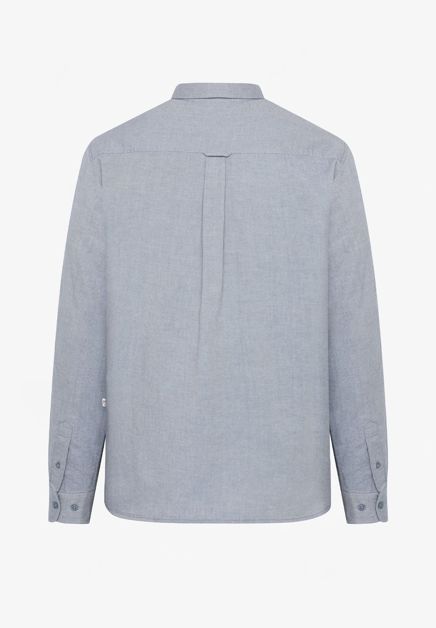 KNOWLEDGE COTTON - Regular Fit Light Twill Shirt - Vintage Indigo - BACKYARD