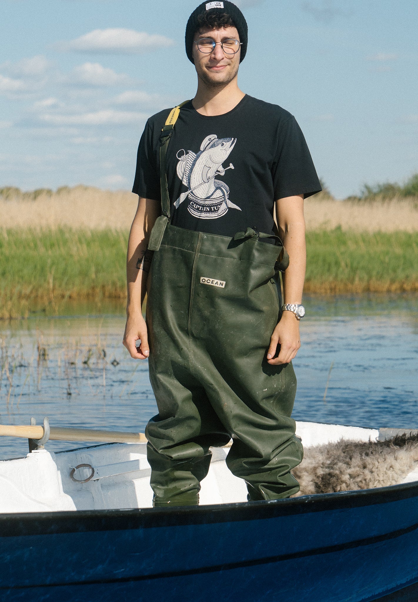 LAKOR - Captain Tuna T-Shirt - Moonless Night - BACKYARD