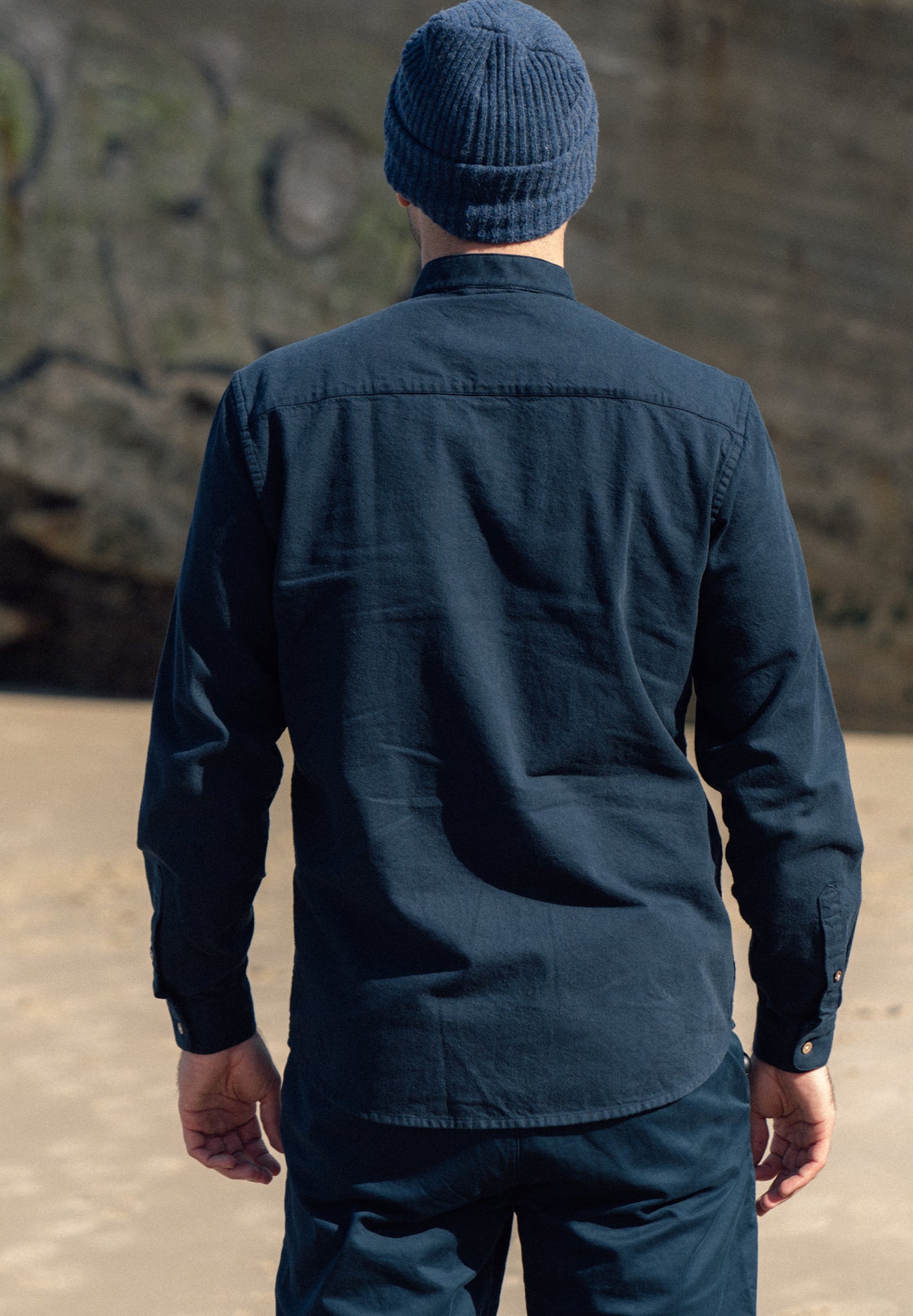 LAKOR - Plain Dal Shirt - Blueberry - BACKYARD