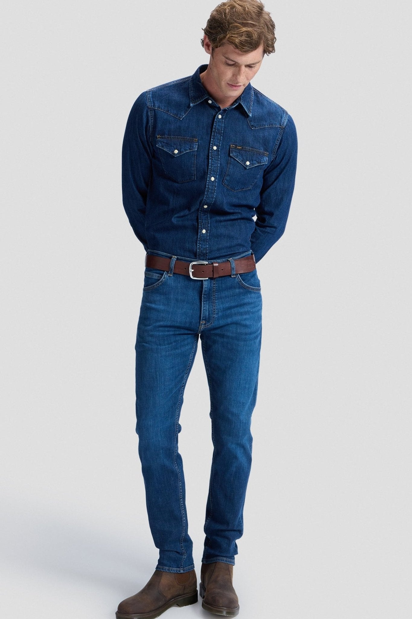 LEE - Regular Western Shirt - Rinse - BACKYARD