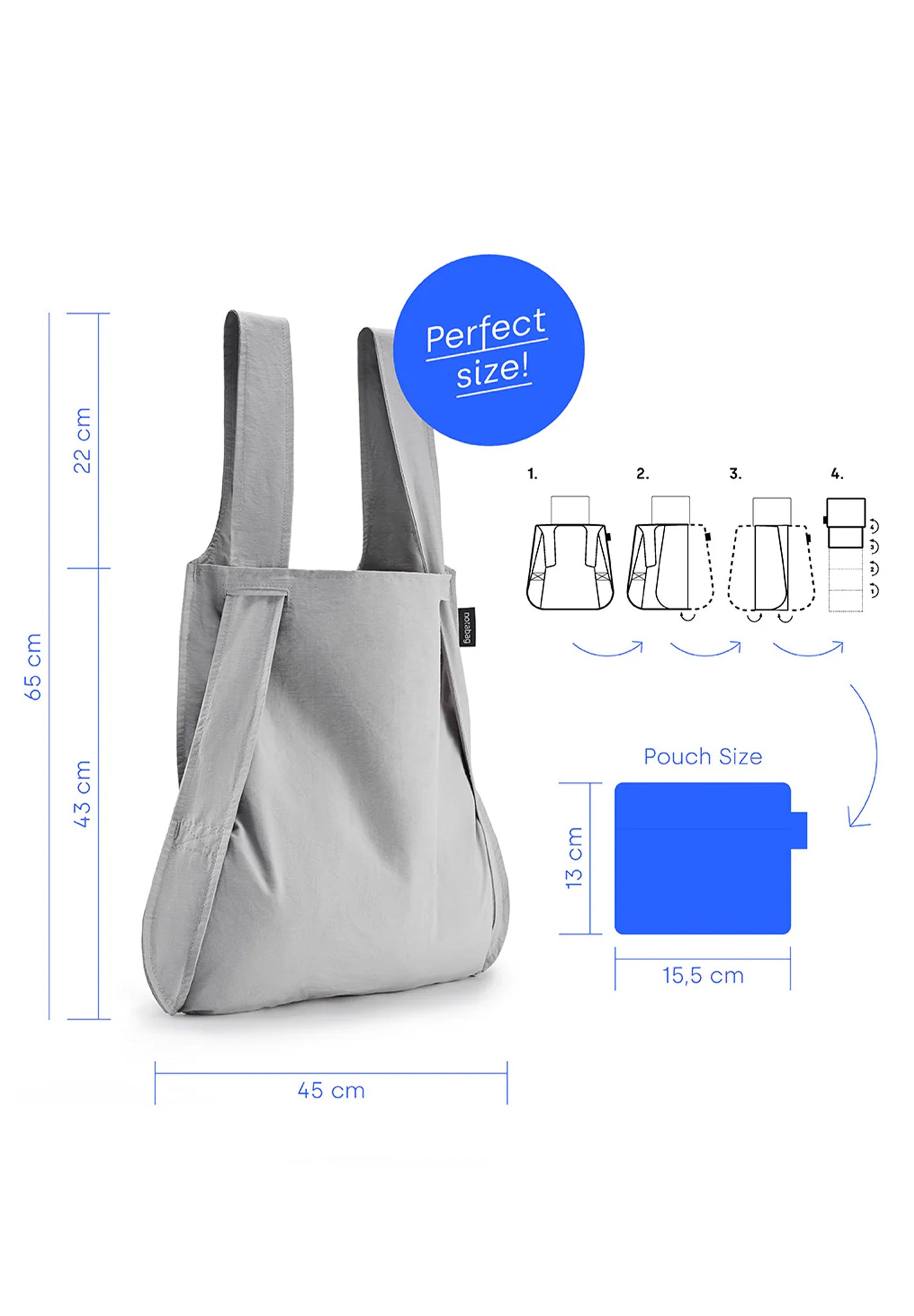 NOTABAG - Notabag Original - Grey - BACKYARD