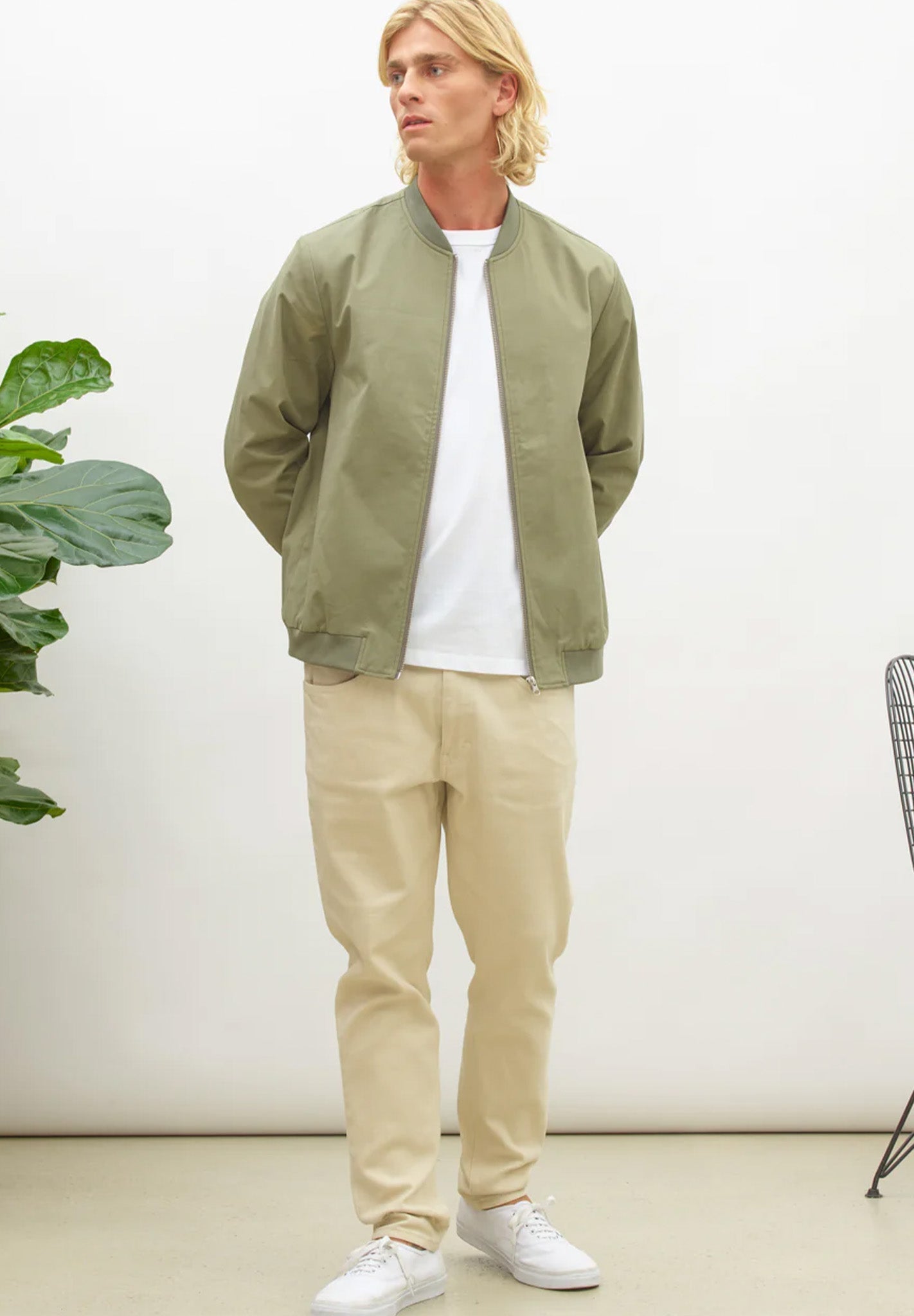 NOWADAYS - Bomber Jacket - Balsam Green - BACKYARD