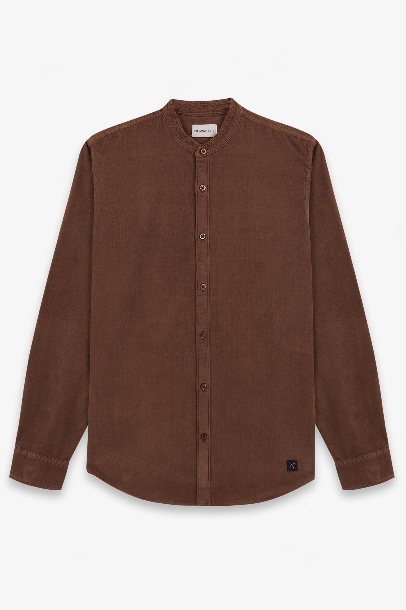 NOWADAYS - Garment Dyed Babycord Shirt - Rain Drum - BACKYARD