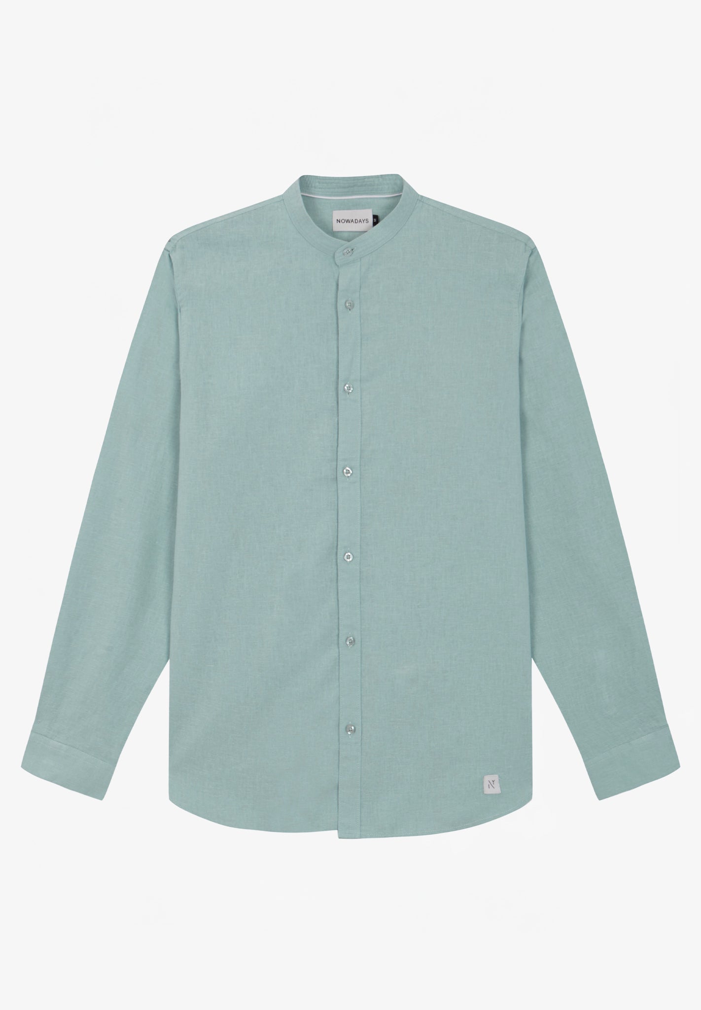 NOWADAYS - Linen Shirt - Ether Green - BACKYARD