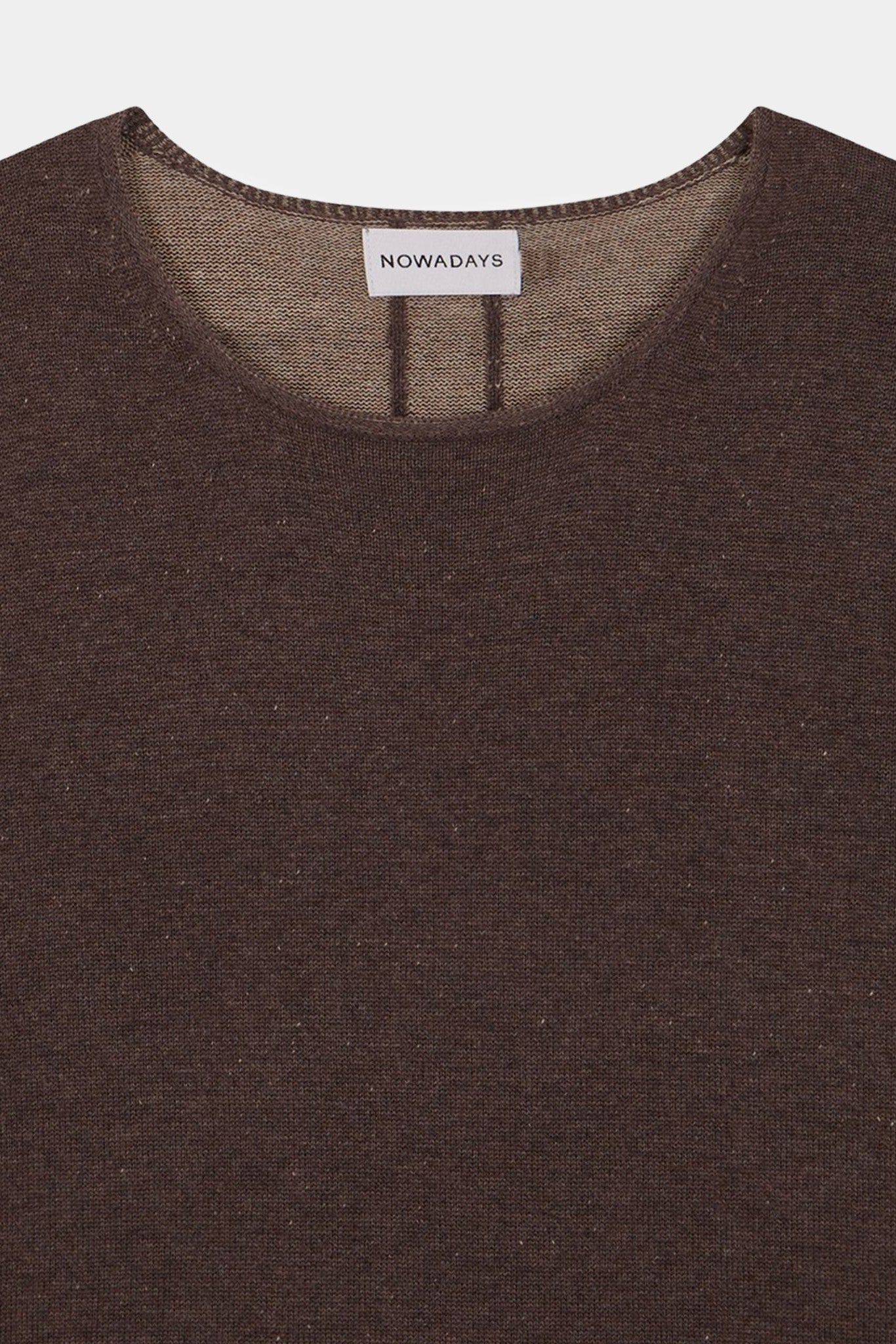 NOWADAYS - Plated Sweater - Dark Earth - BACKYARD