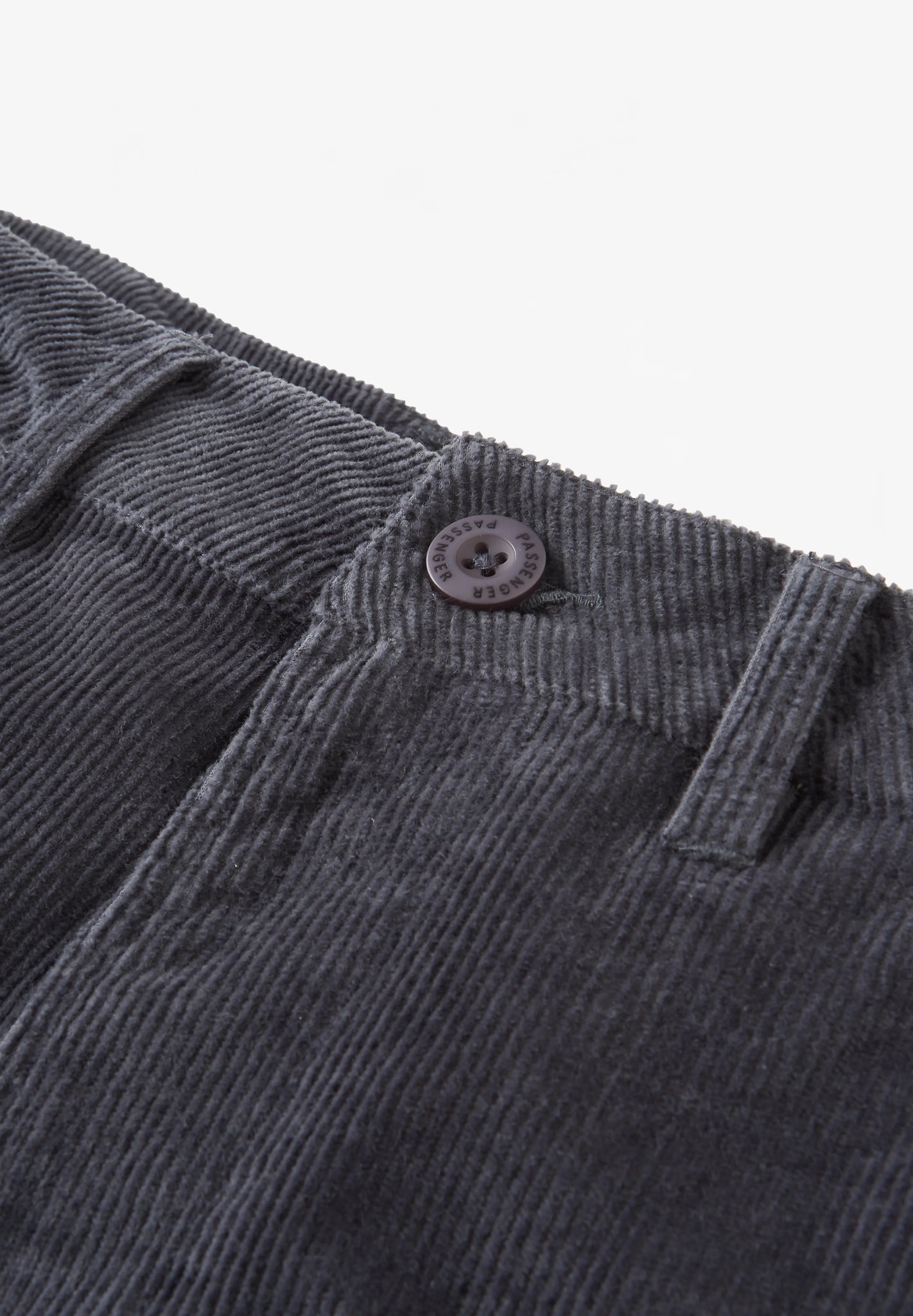 PASSENGER - 365 Cord Trouser - Charcoal - BACKYARD