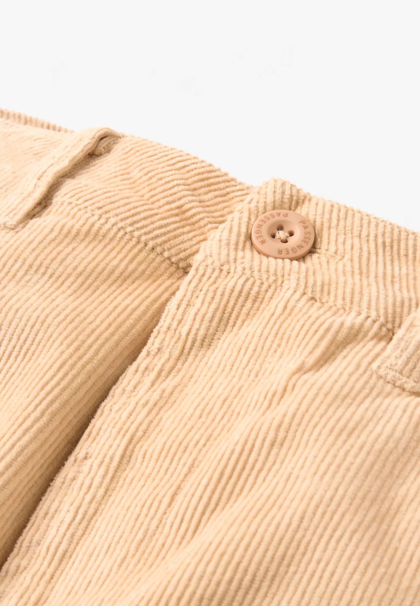 PASSENGER - 365 Cord Trouser - Stone - BACKYARD