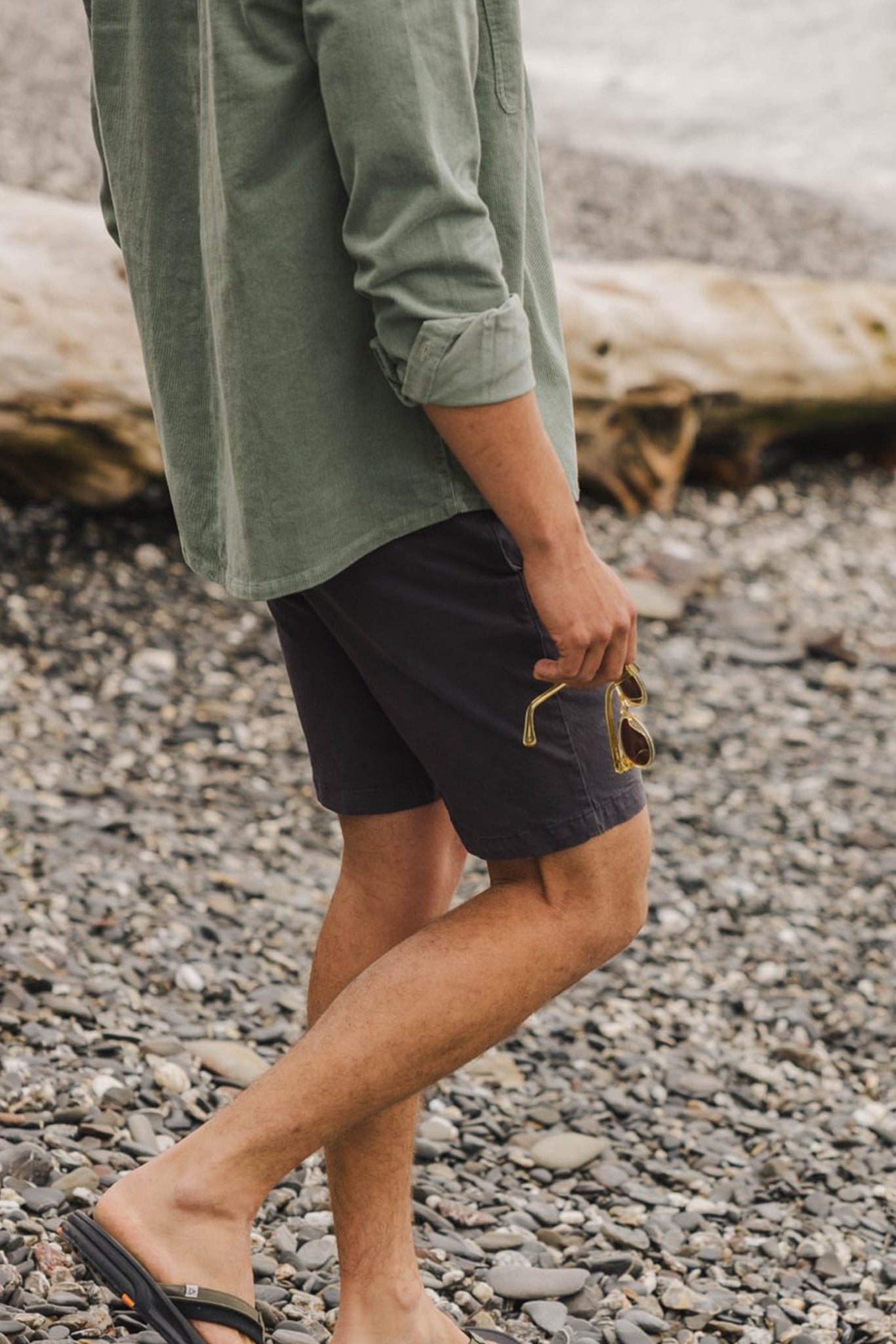 PASSENGER - 365 Organic Cotton Shorts - Charcoal - BACKYARD