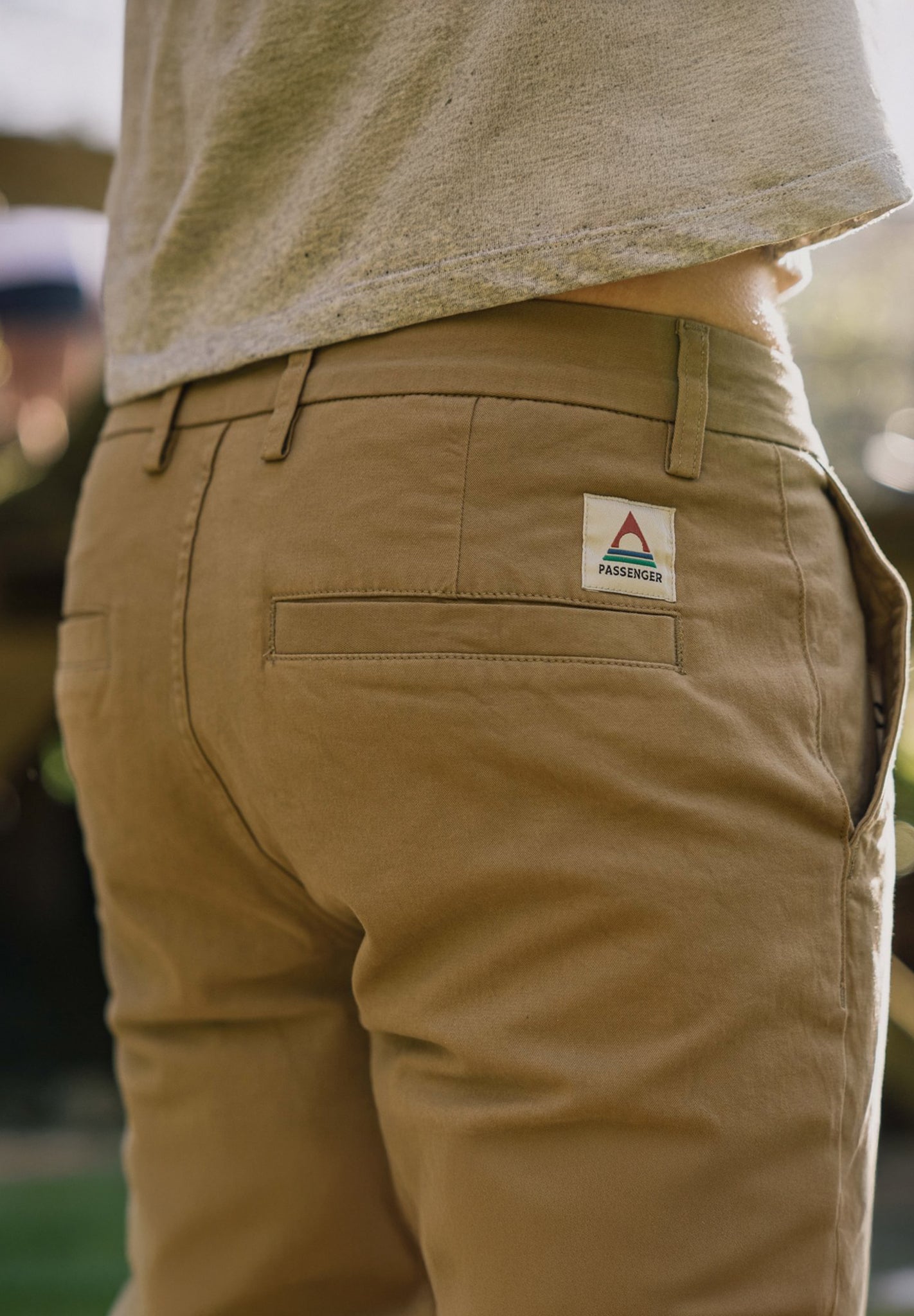 PASSENGER - 365 Organic Cotton Shorts - Chinchilla Brown - BACKYARD