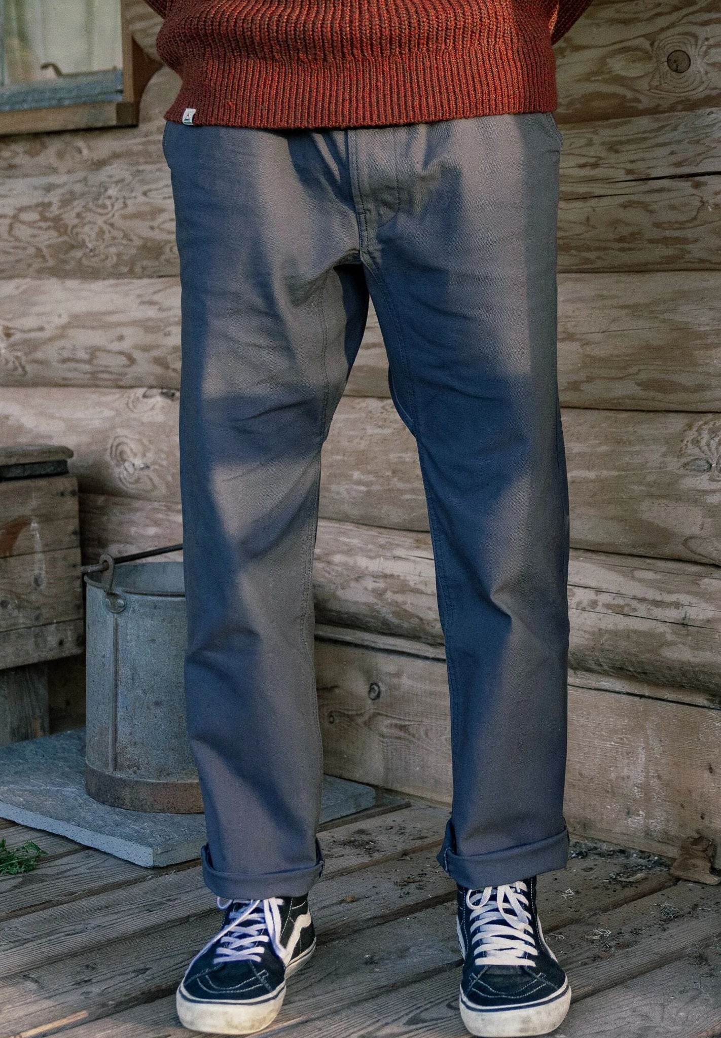 PASSENGER - Adventurer Organic Canvas Trouser - Charcoal - BACKYARD