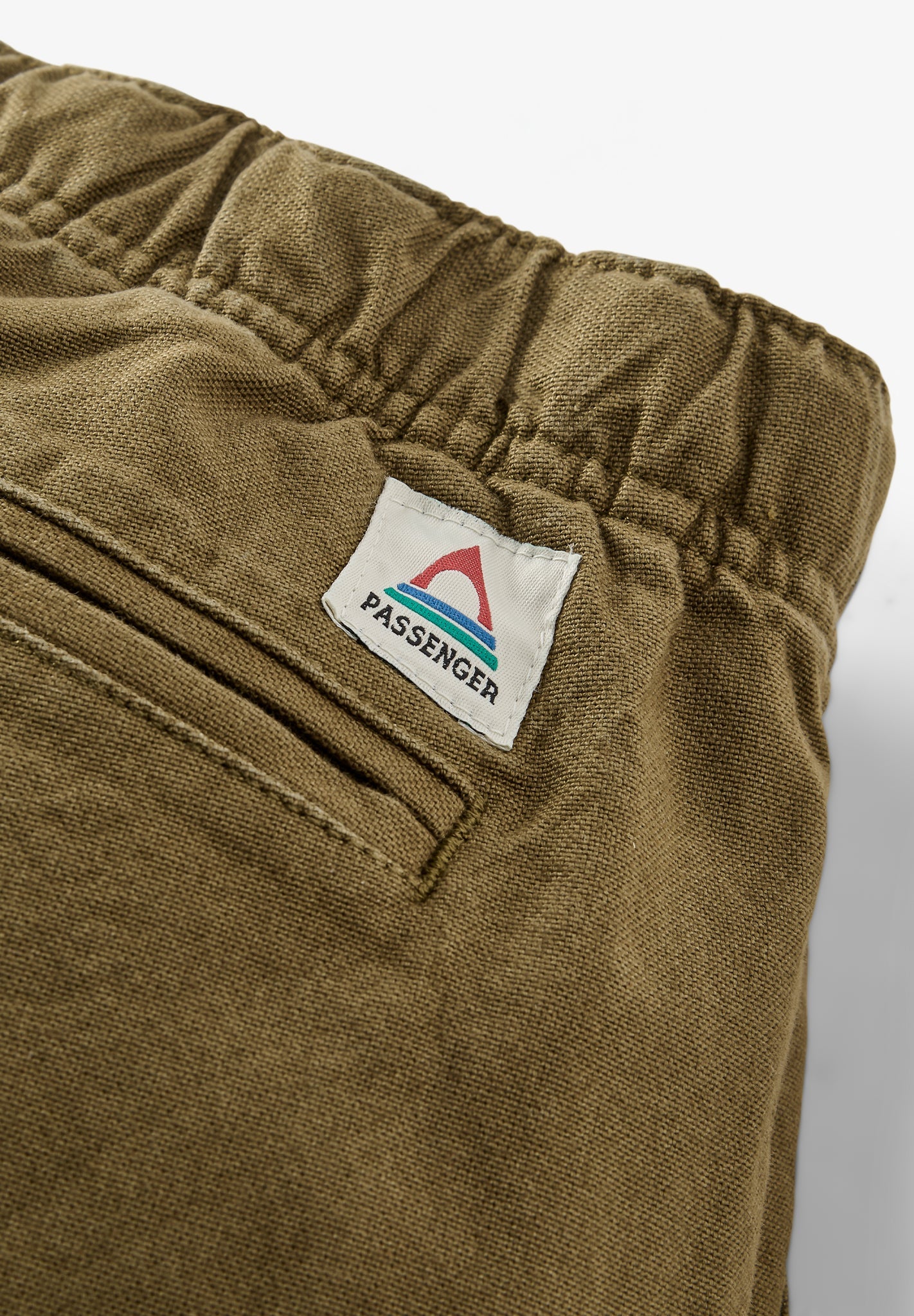 PASSENGER - Adventurer Organic Canvas Trouser - Dark Olive - BACKYARD