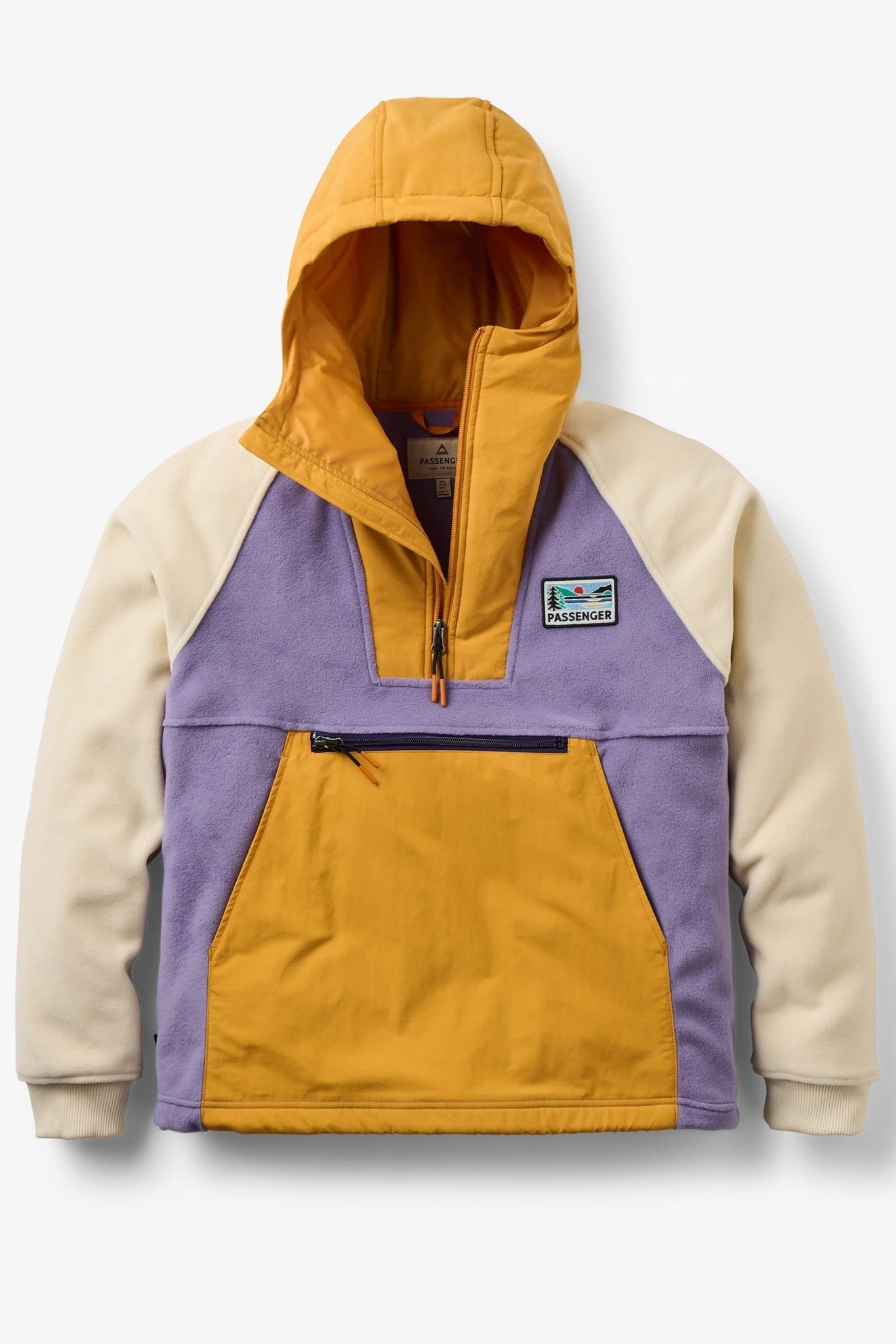 PASSENGER - Alexander 3.0 Recycled Hooded Polar Fleece - Purple Haze - BACKYARD