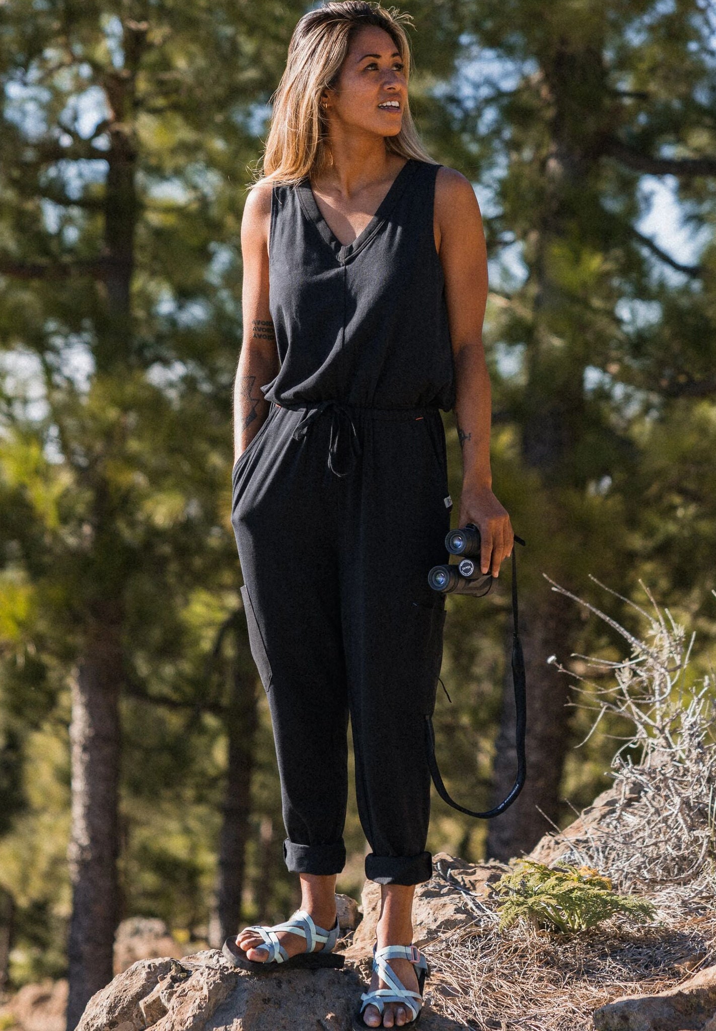 PASSENGER - Aria Jumpsuit - Black - BACKYARD