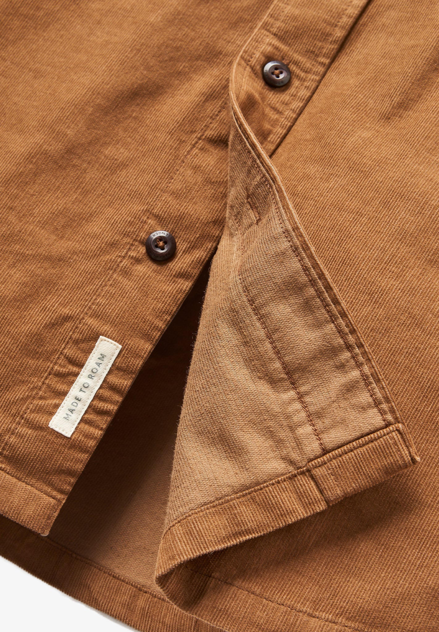 PASSENGER - Backcountry Cord Light Shirt - Caramel - BACKYARD