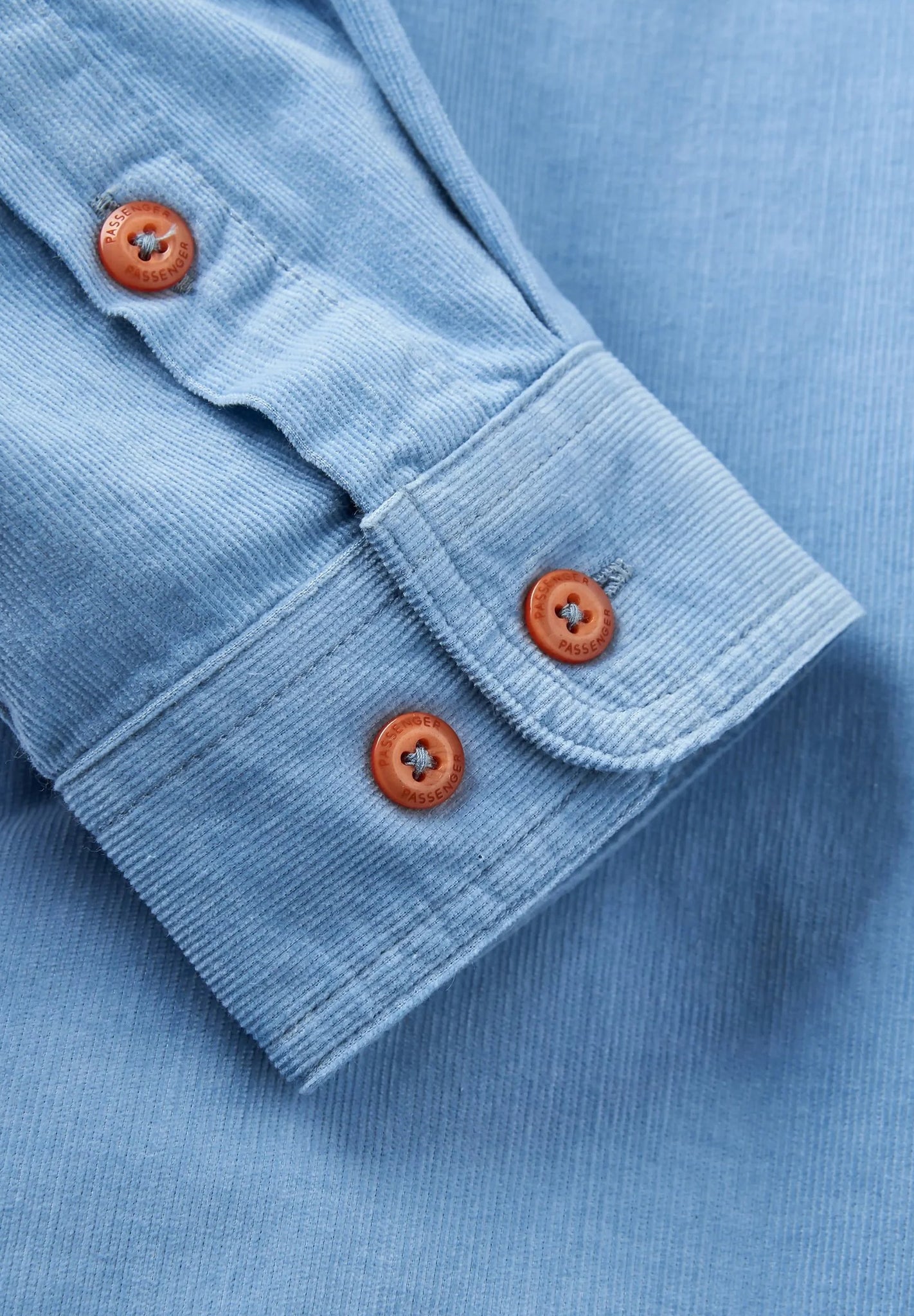 PASSENGER - Backcountry Cord Light Shirt - Faded Denim - BACKYARD