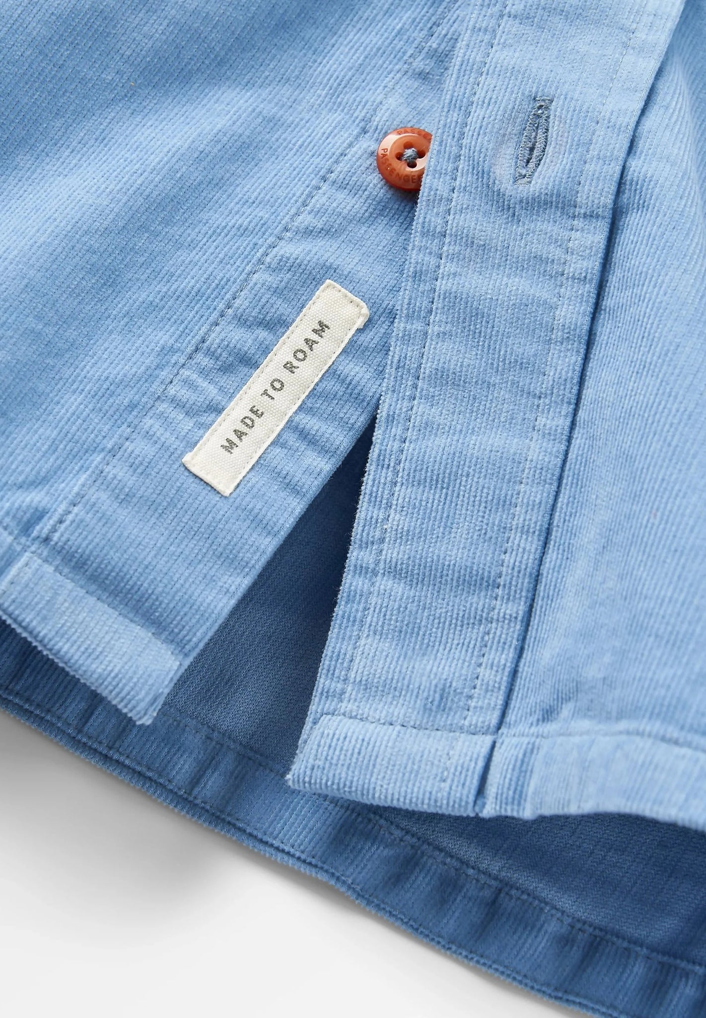 PASSENGER - Backcountry Cord Light Shirt - Faded Denim - BACKYARD